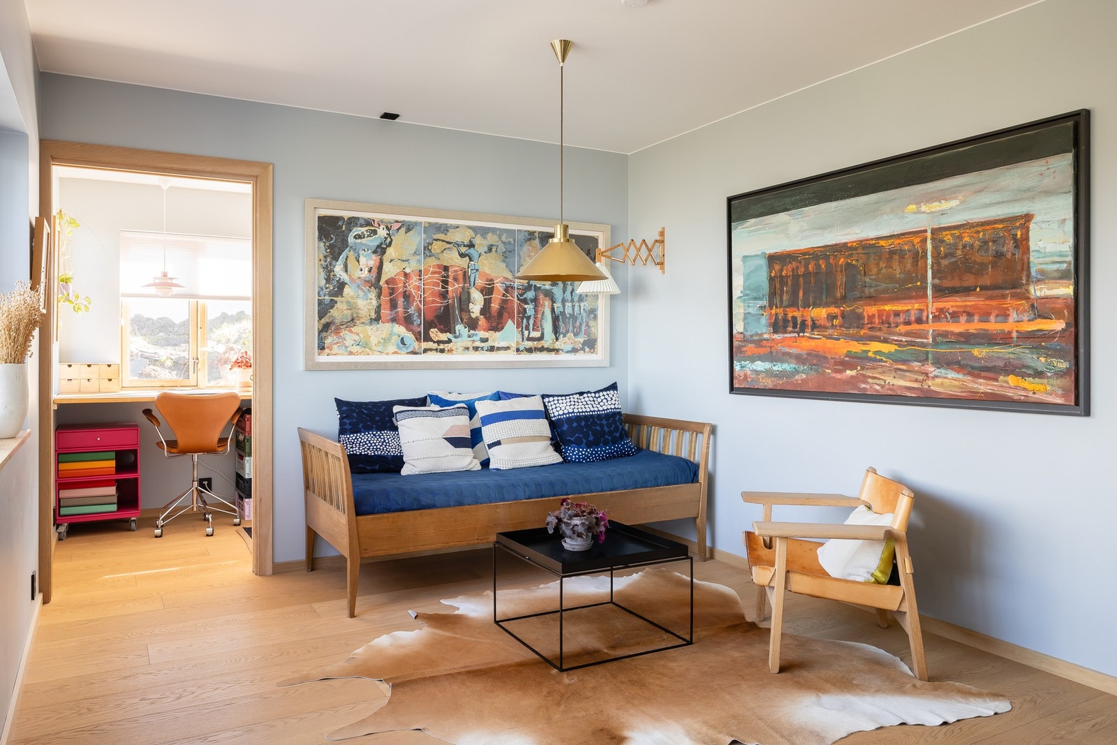 Boligen har lagt inn fibernett fra Global connect. Galleribilde