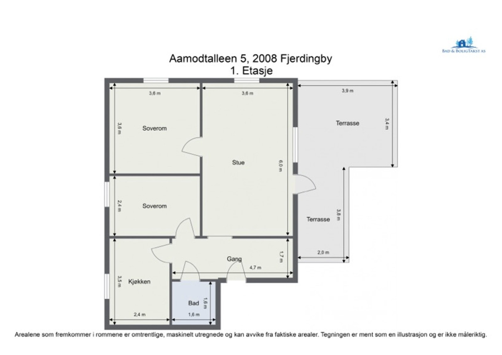 Nå skal vi snart inn, men først planskisse så du får orientert deg litt før du ser videre. Galleribilde