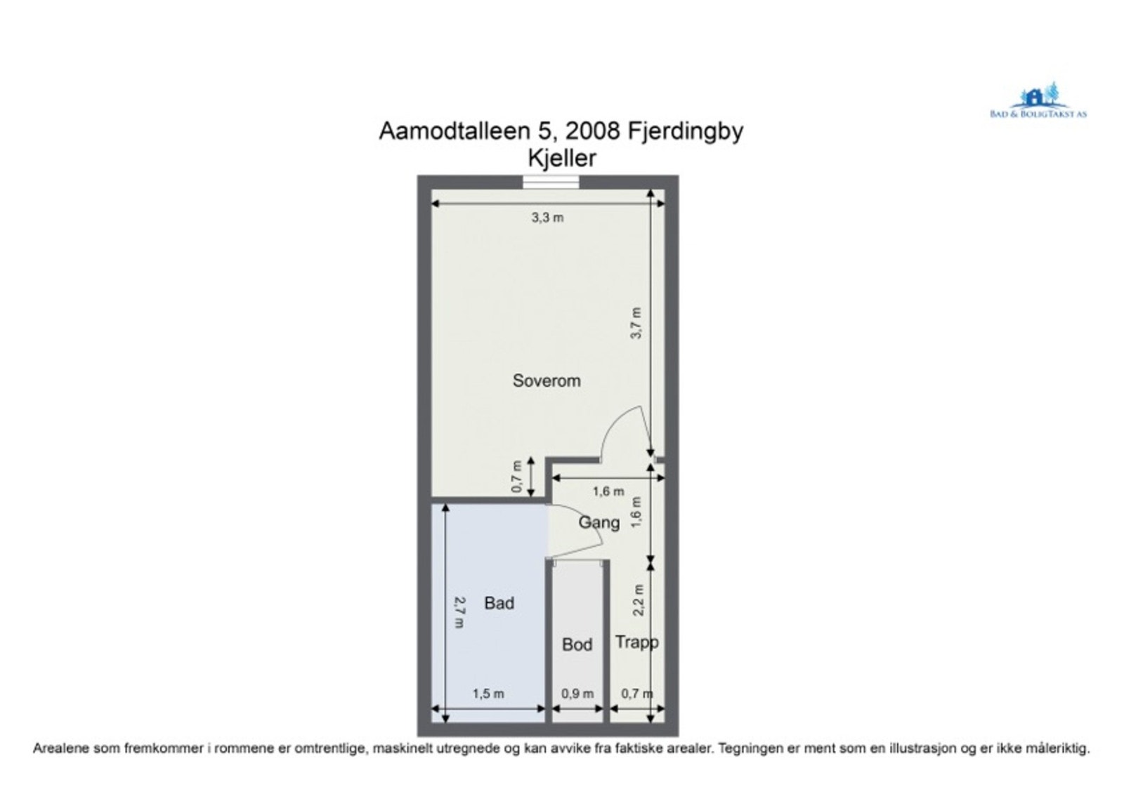 For en ekstra liten oversikt får du først se plantegningen over etasjen. Galleribilde