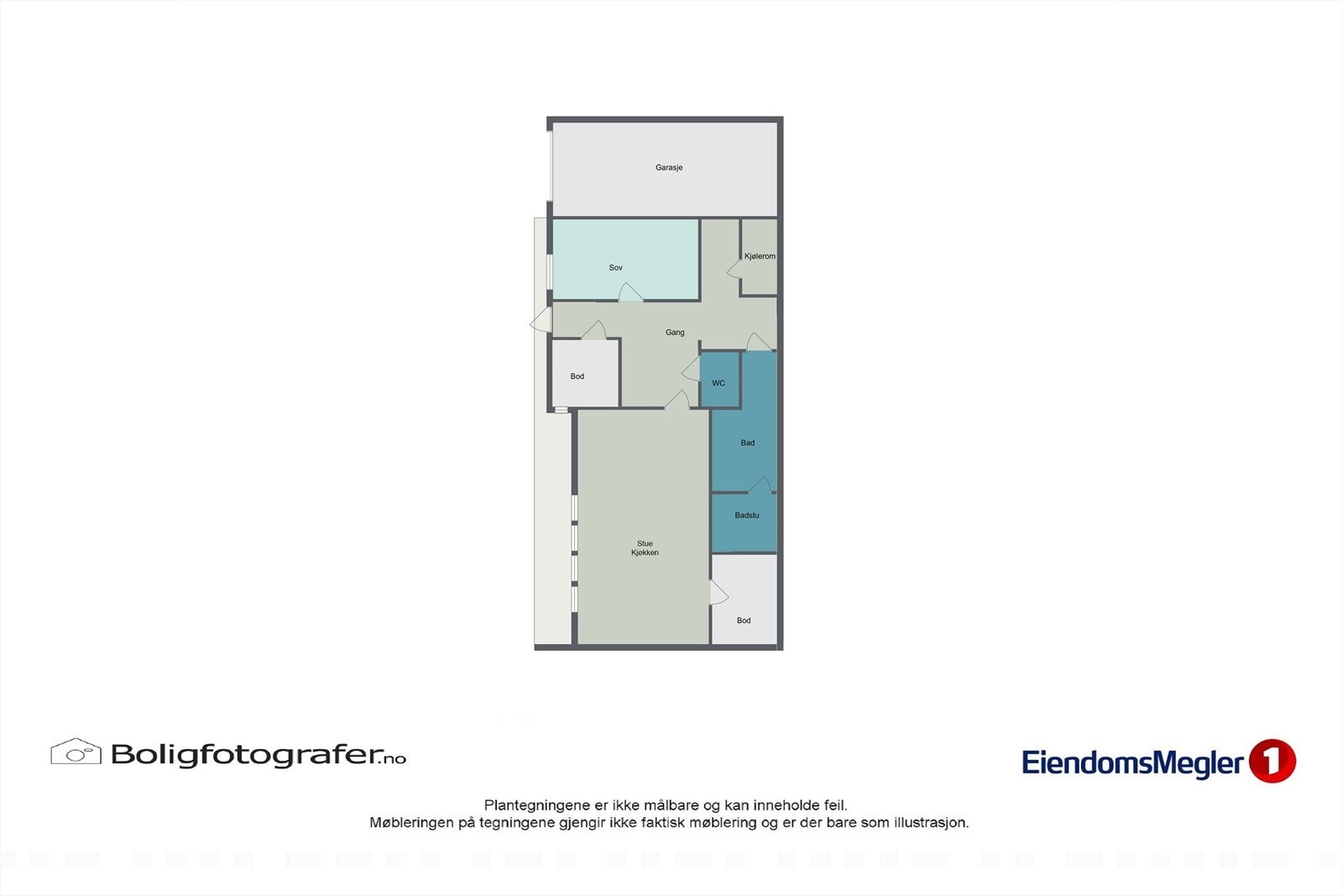 Plantegning u.etg. Galleribilde