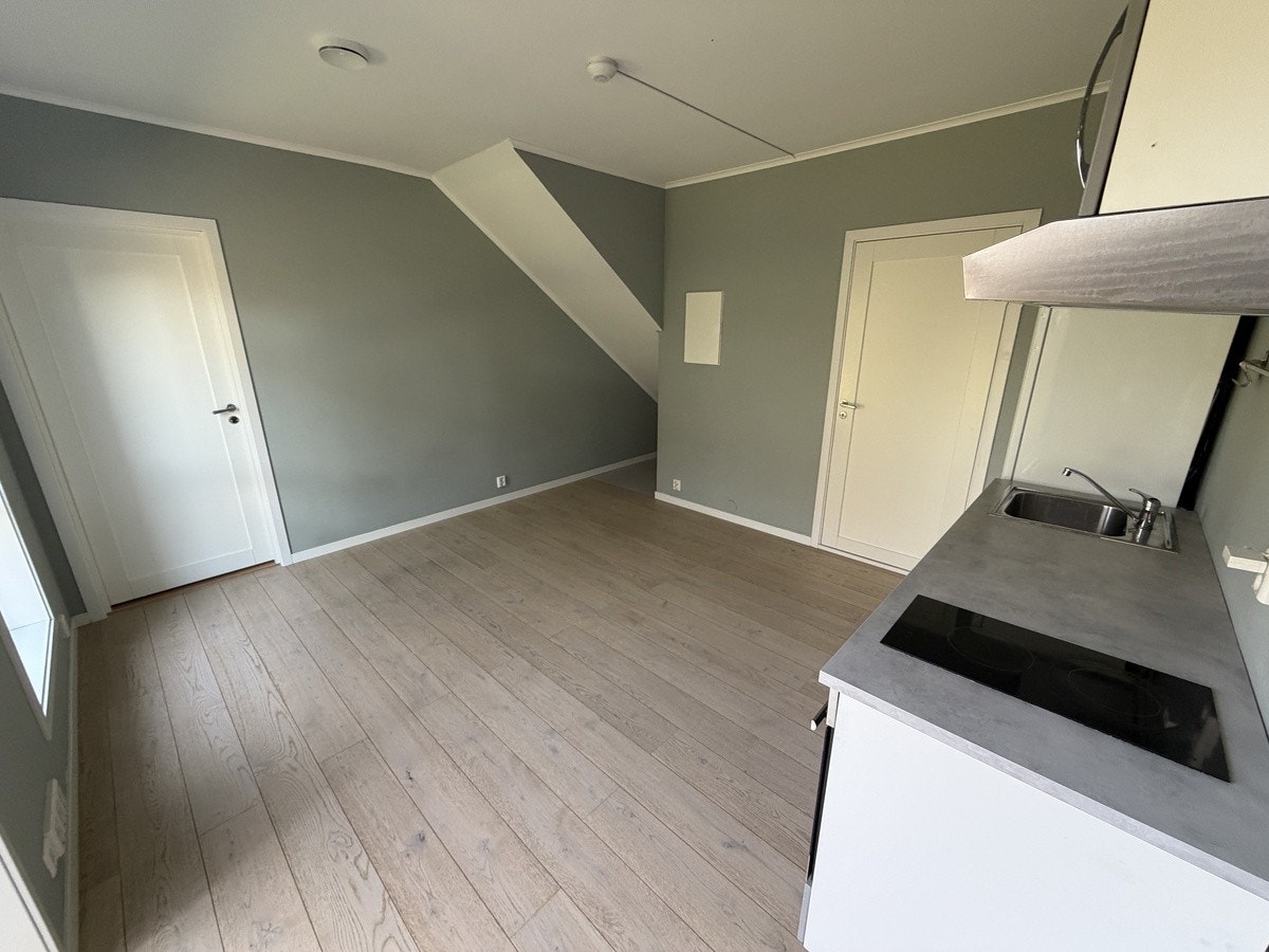 Ekstra 2 m2 gulvflate under trapp til oppbevaring etc. Galleribilde