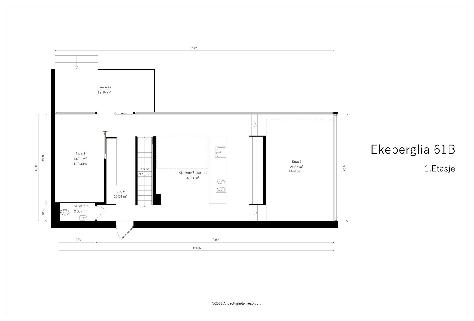 Planskisse 1.etasje Galleribilde