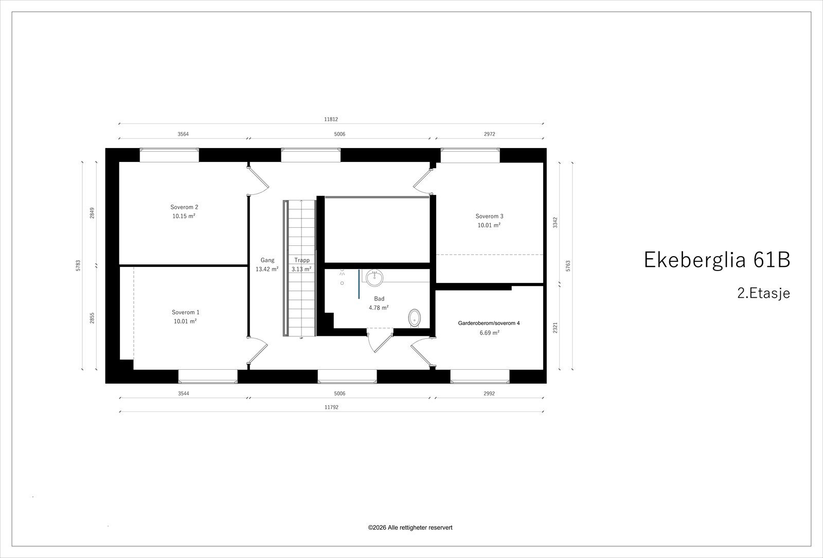 Planskisse 2. etasje Galleribilde