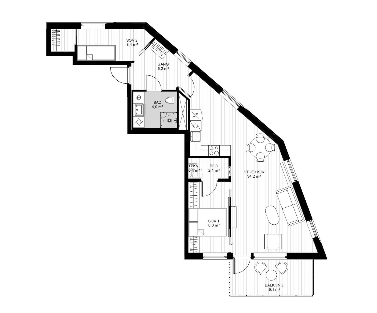 Plantegning Galleribilde