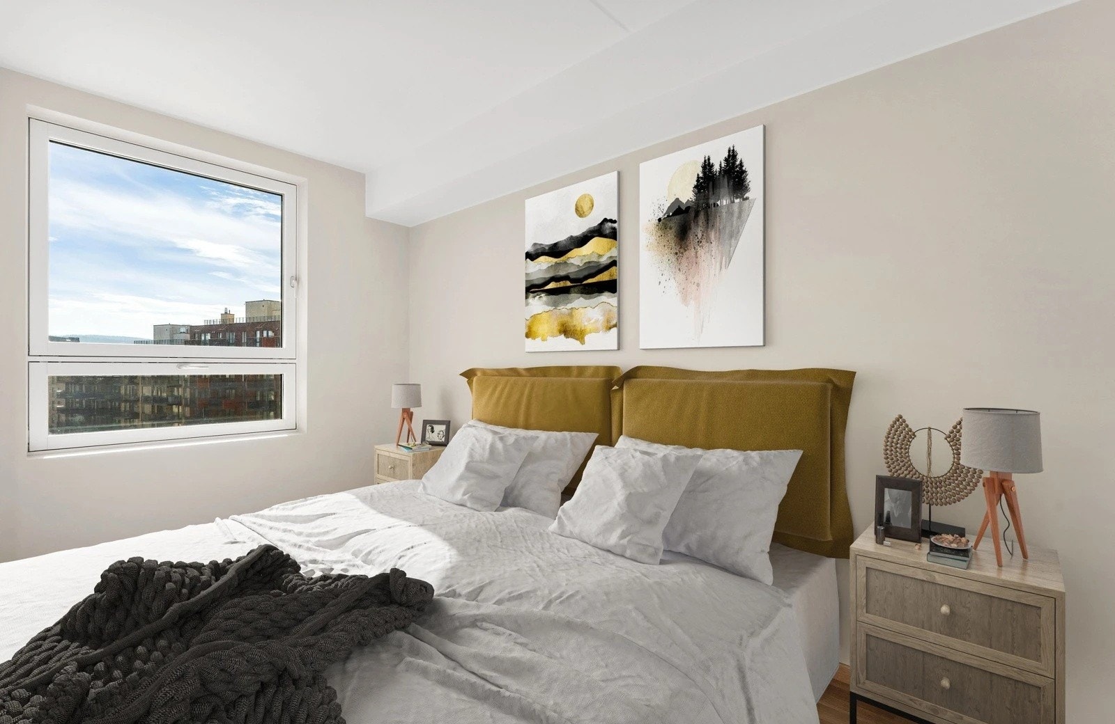 Hovedsoverom med inngang fra stuen Galleribilde