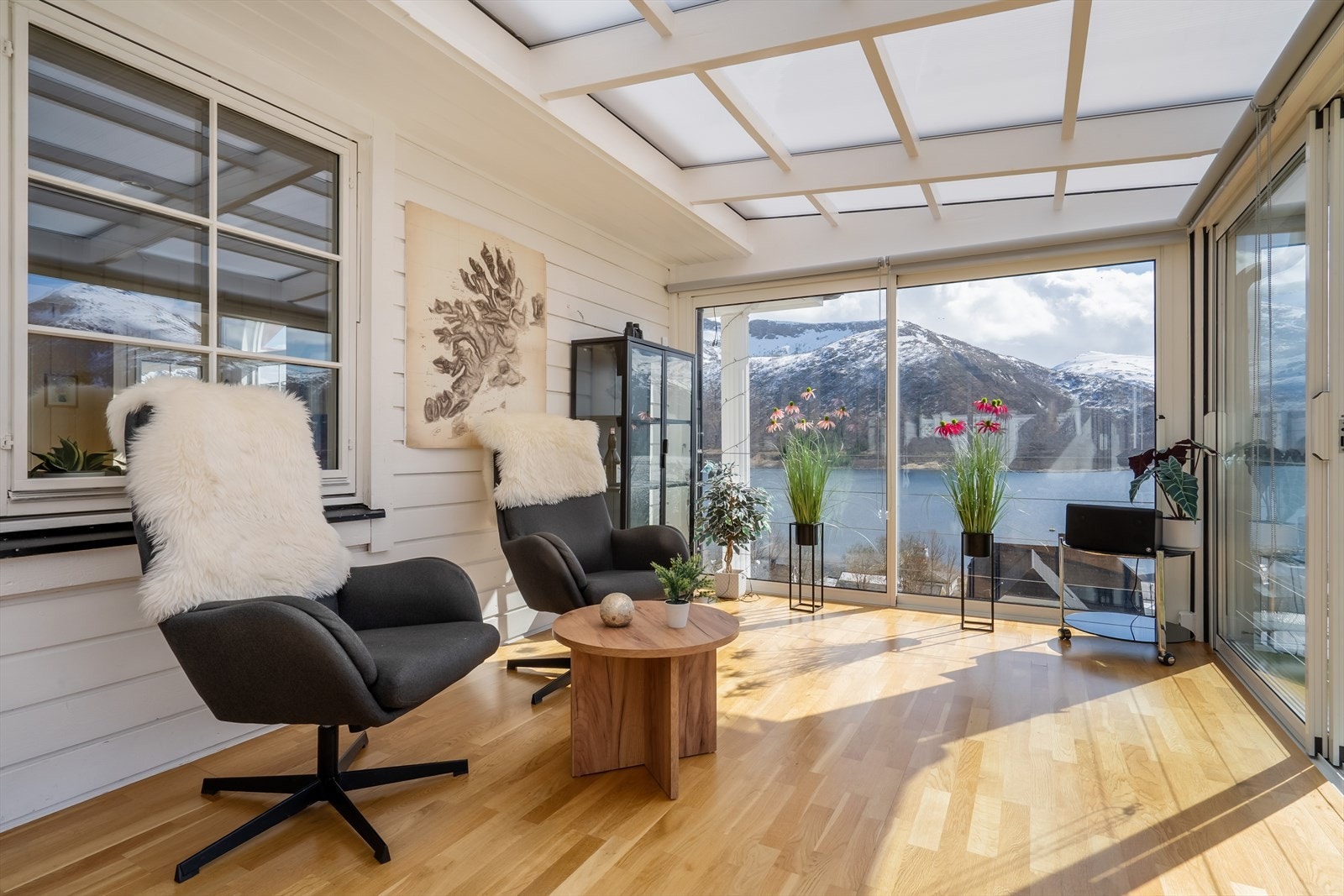 Innglasset terrasse Galleribilde