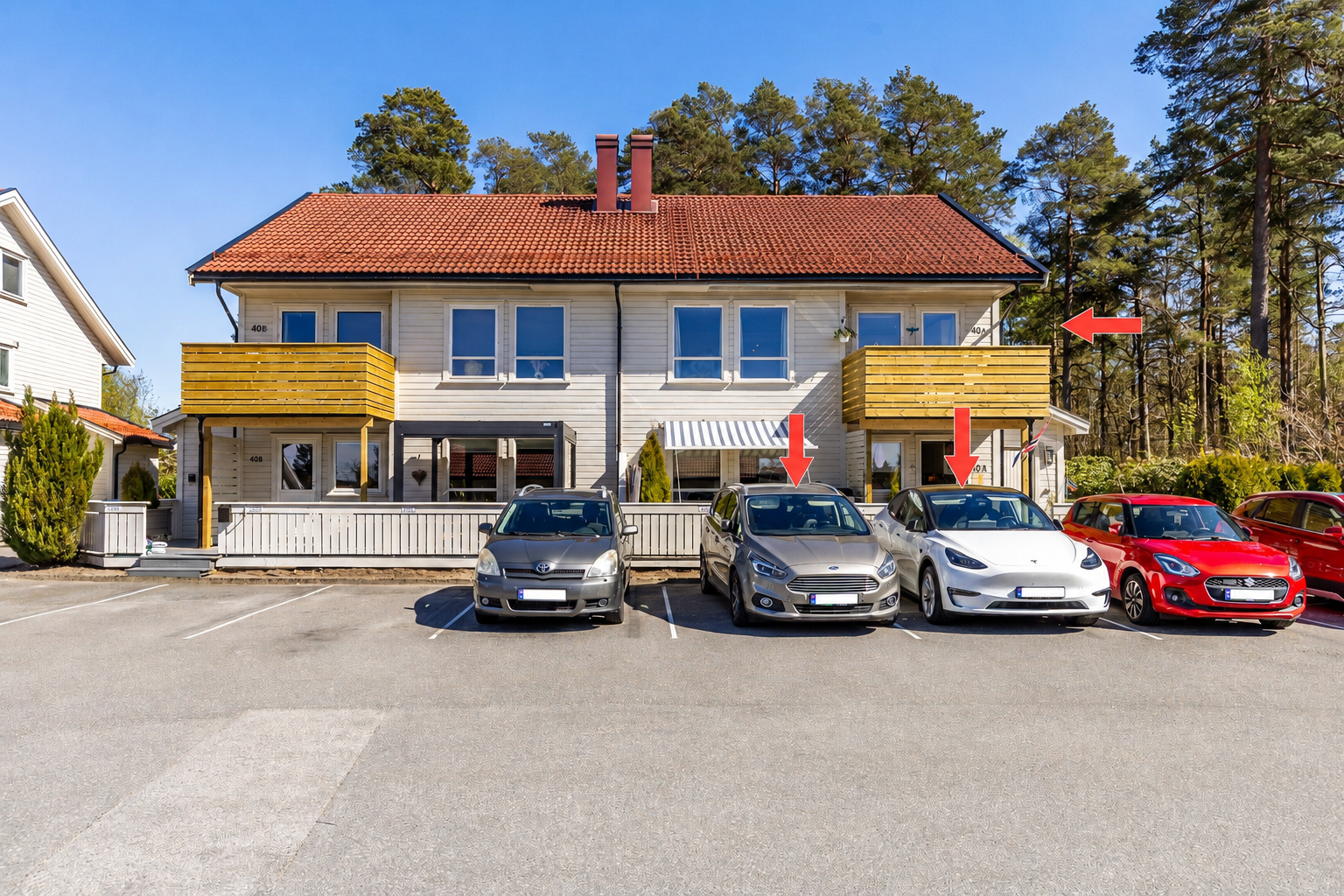 Rolig og attraktivt nabolag, 2 biloppstillingsplasser like utenfor Galleribilde