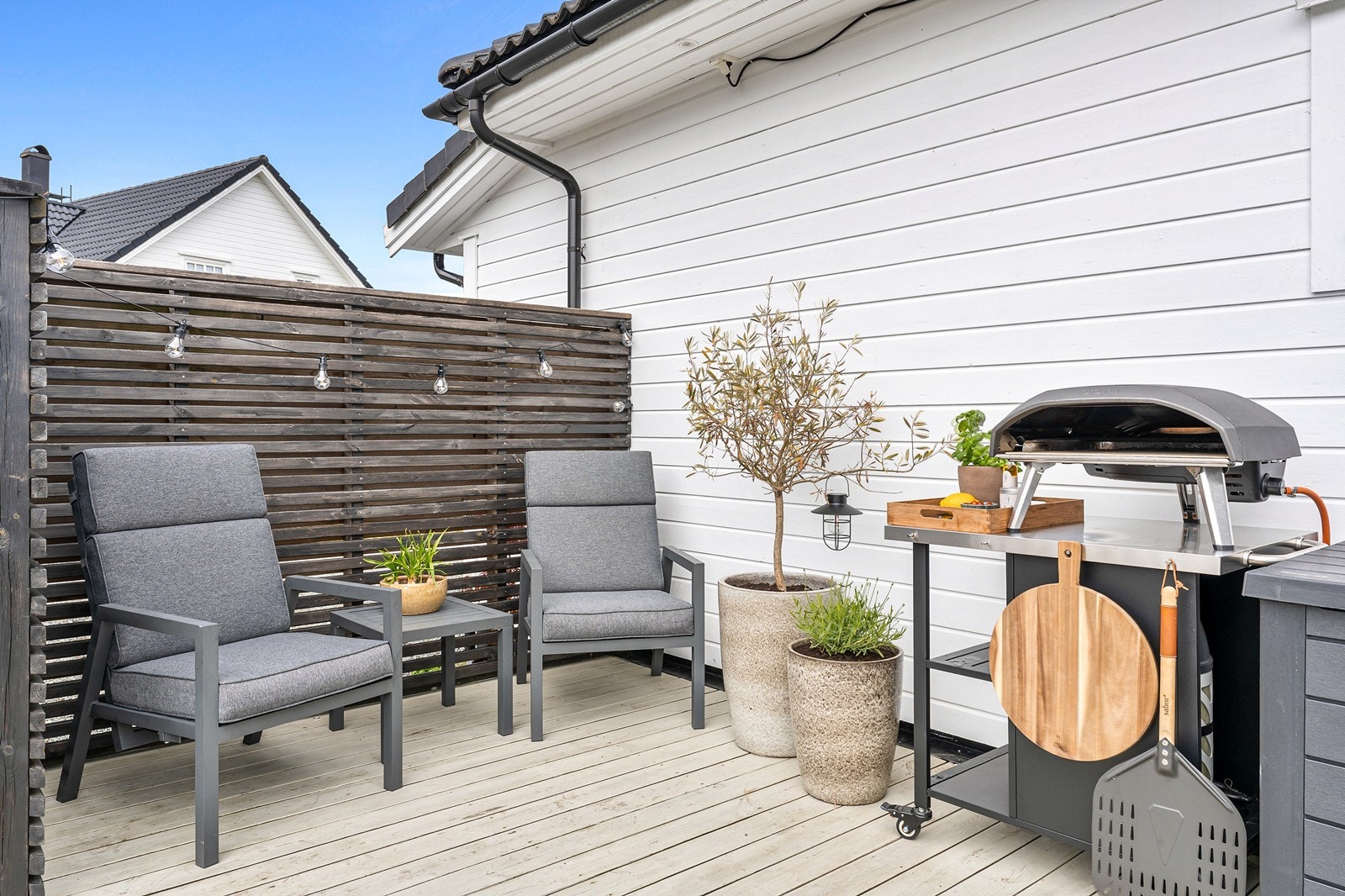 Her er det laget til nydelige levegger - perfekt for skjerming av innsyn. Galleribilde