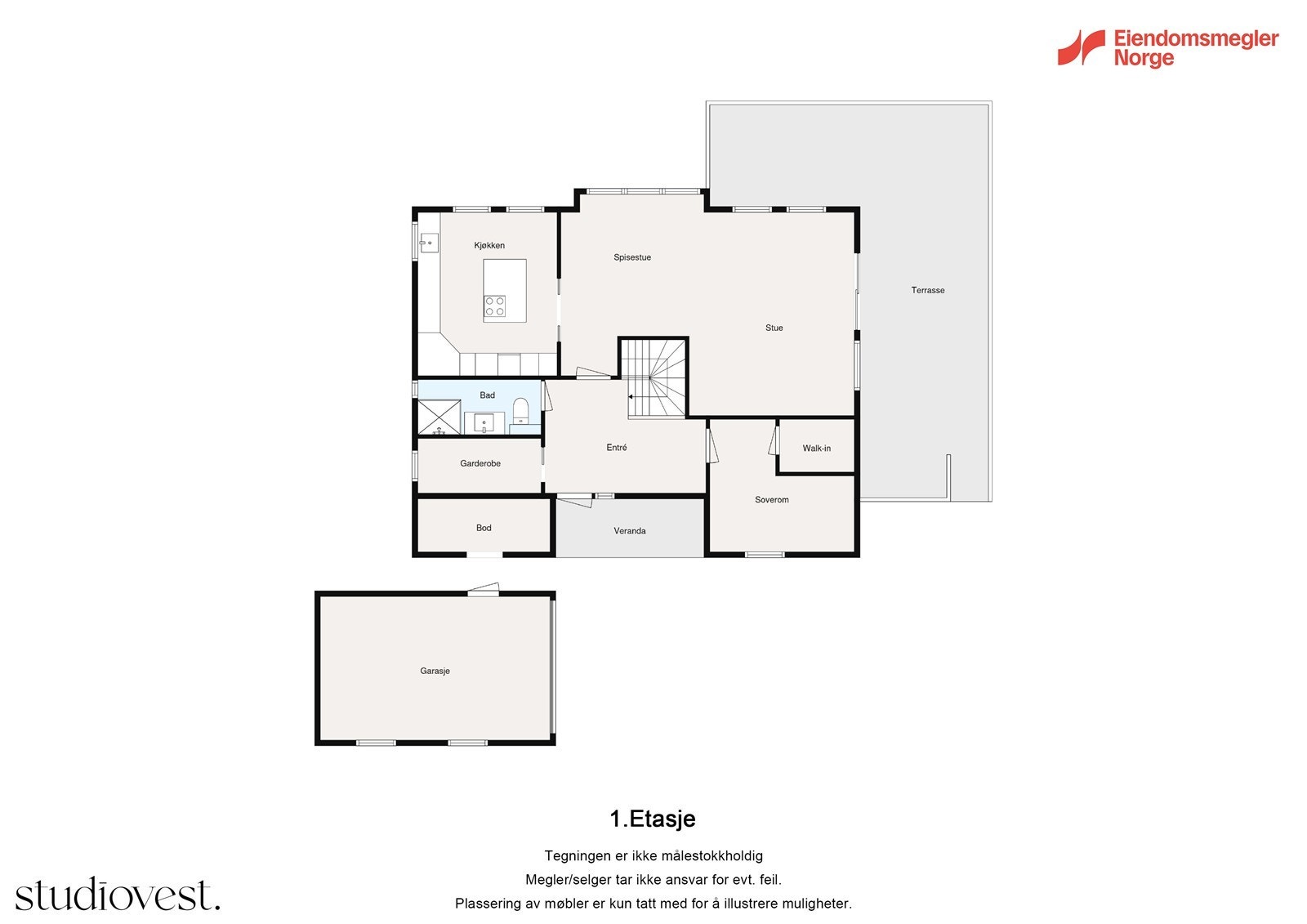 Plantegning 2. etasje Galleribilde