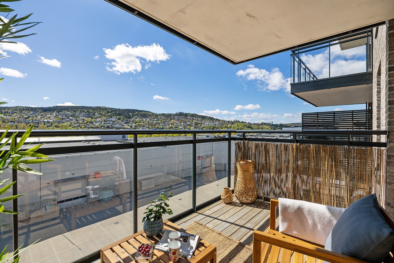 Gode solforhold på balkongen. Galleribilde