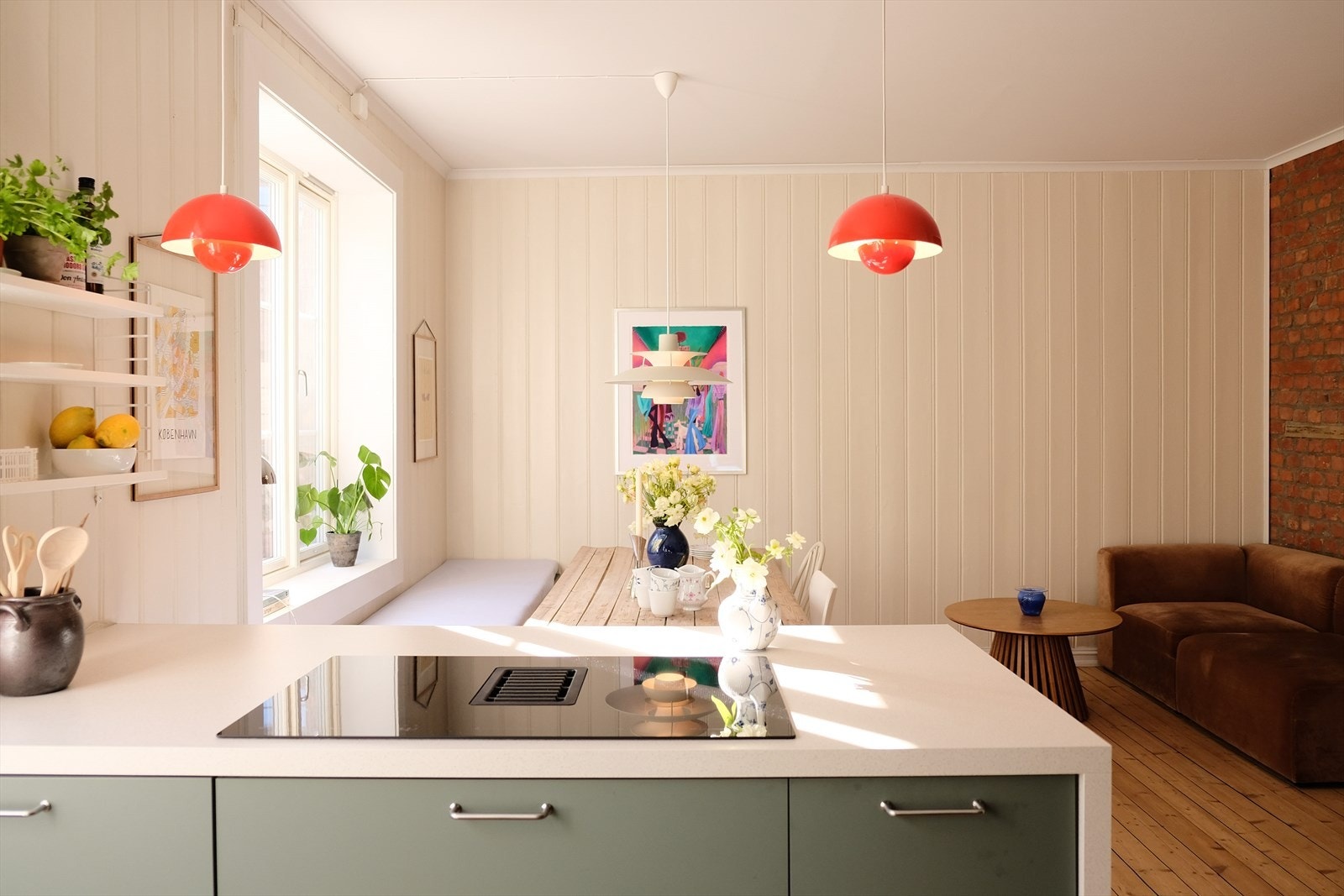 Boligen kombinerer en moderne finish med originale karakteristikker. Galleribilde
