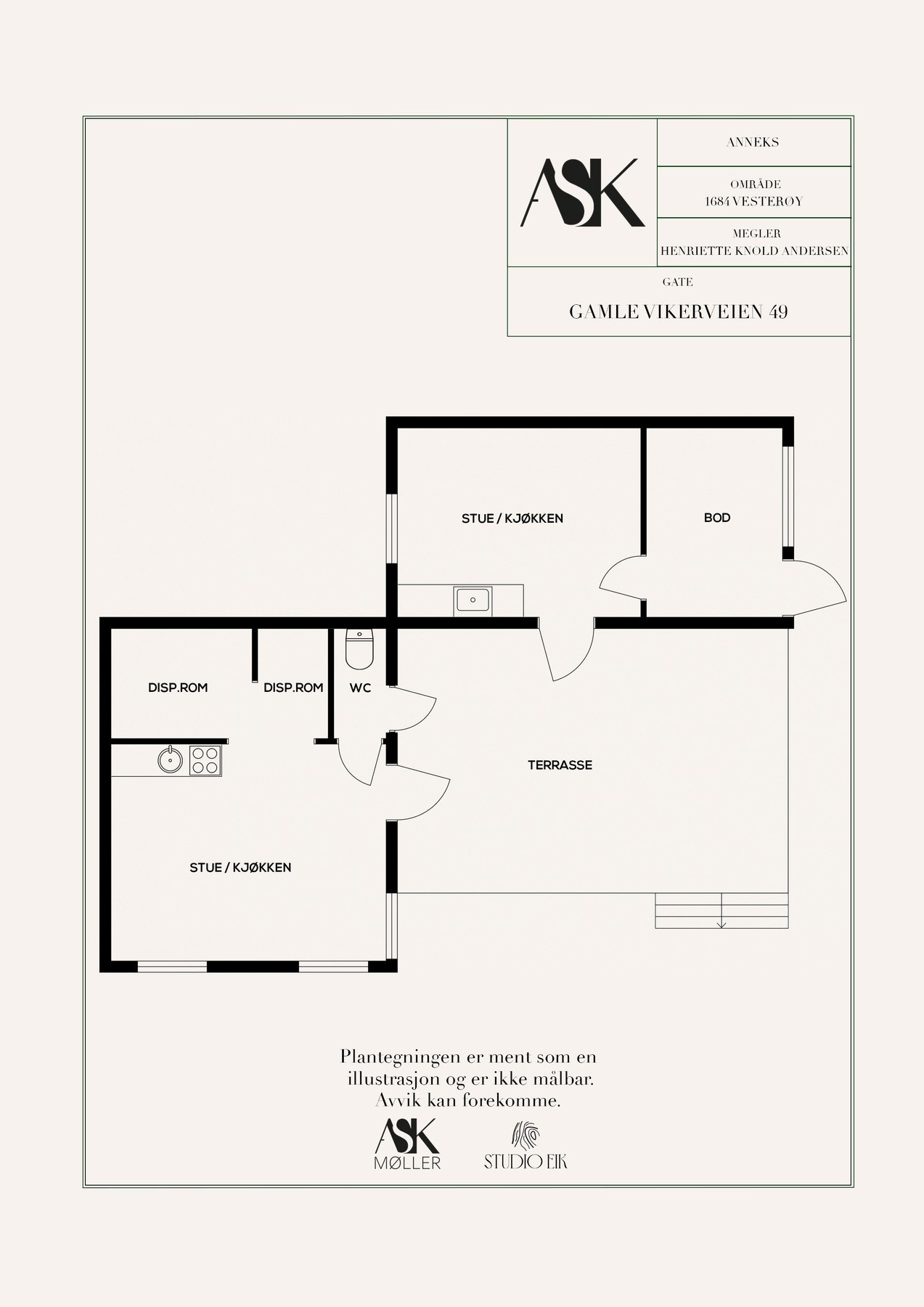 Plantegning Anneks Galleribilde