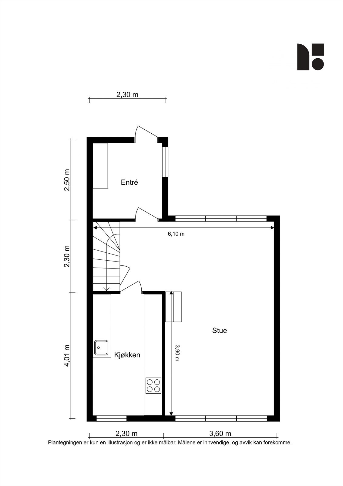 Planskisse av 1. etasje. Galleribilde