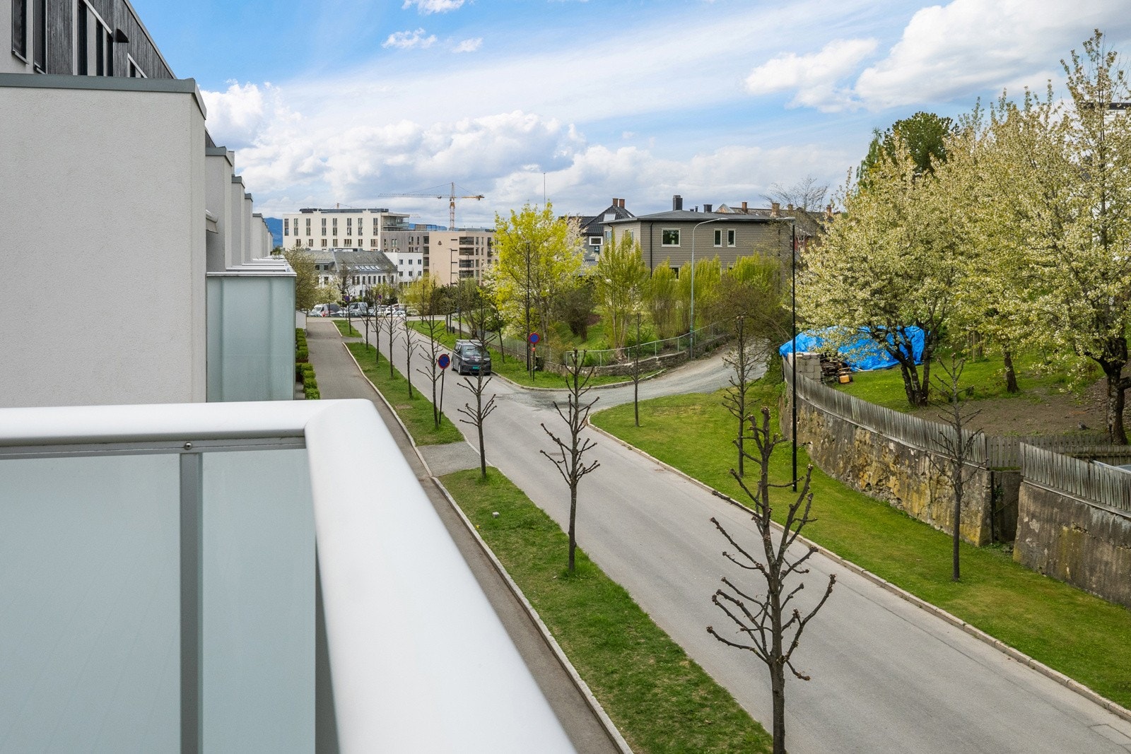 Utsikt fra balkongen Galleribilde