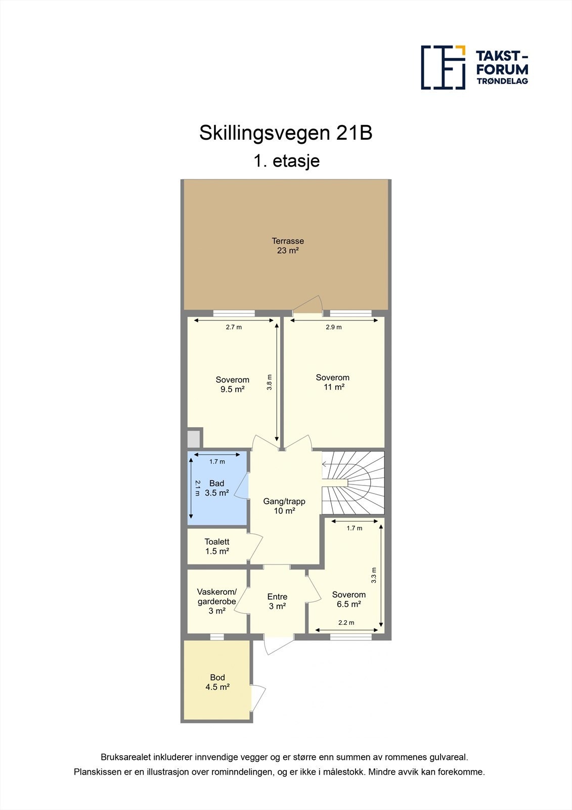 Planskisse 1.etasje. Galleribilde