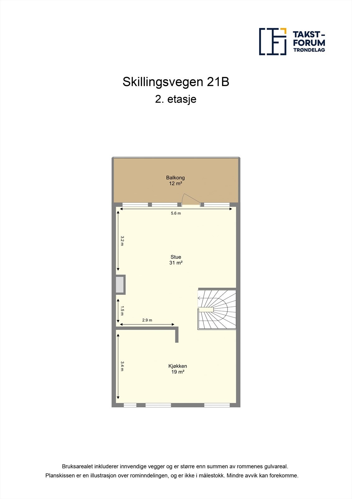 Planskisse 2. etasje. Galleribilde