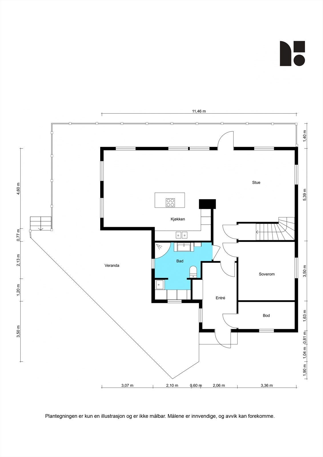 Plantegning 1. etasje. Galleribilde