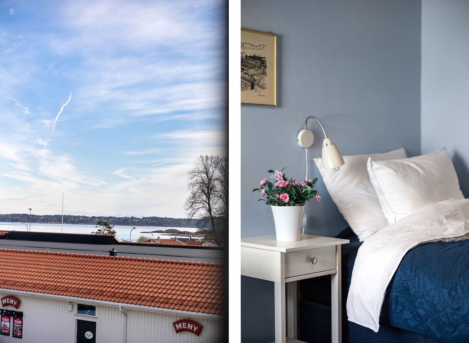 Også fra soverommet er det utsikt over nærområdet. Galleribilde