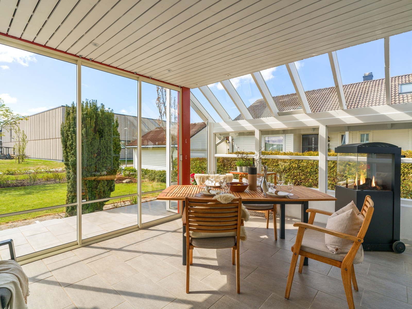 En naturlig forlengelse av stuen, uansett sesong. Galleribilde