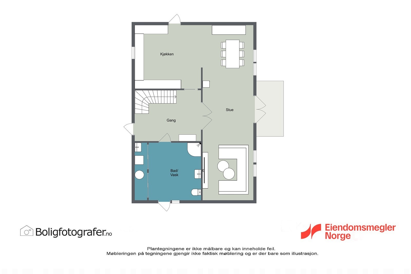 Plantegning 1. etg. Galleribilde