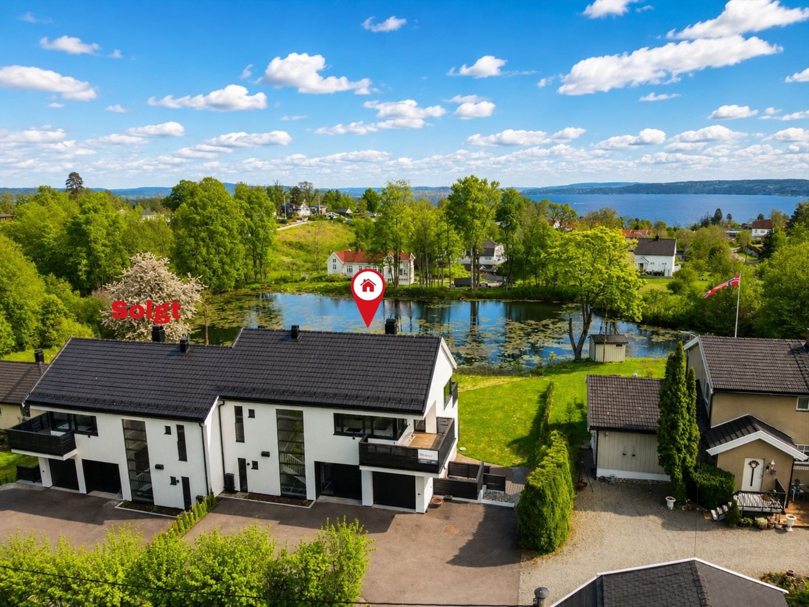Jonasmyra ligger attraktivt til i Vollen - et av de mest ettertraktede boligområdene i Asker. Galleribilde