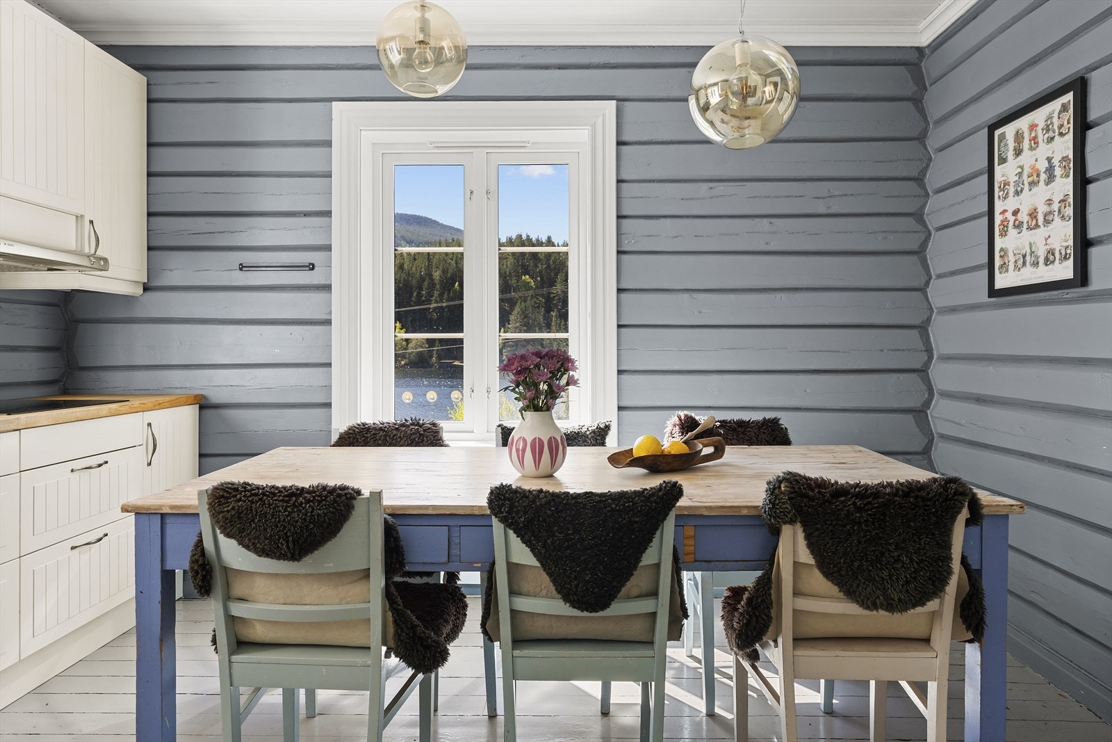 Her kan man nyte hyggelige frokoster og middager. Galleribilde