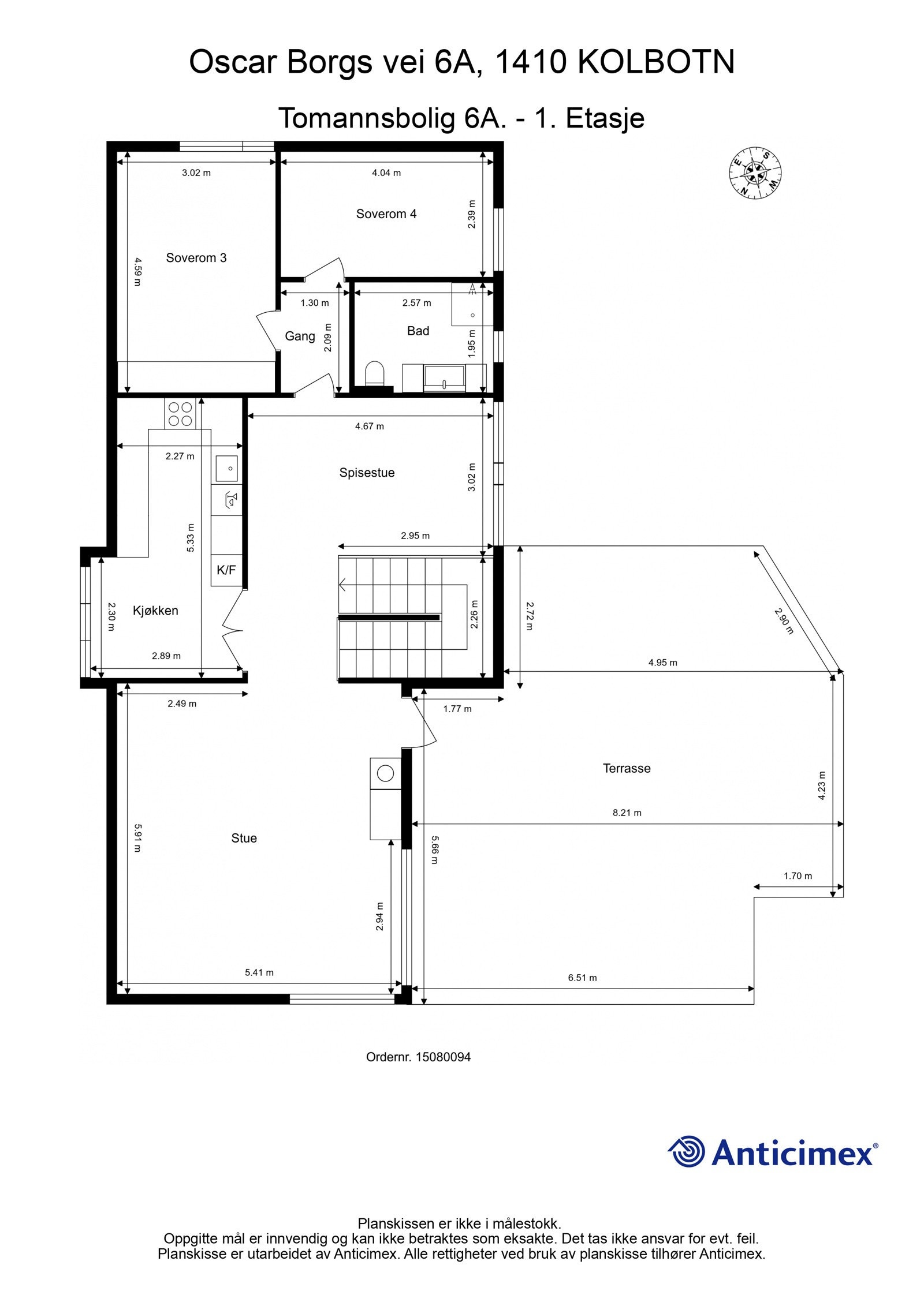 Plantegning 1. etasje Galleribilde