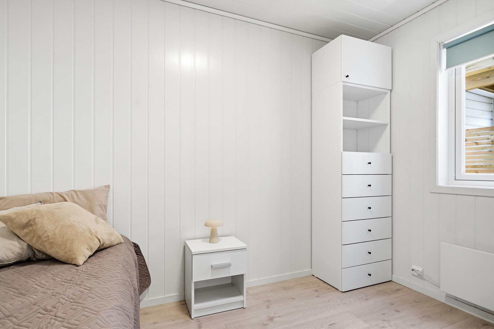 Dette rommet i 1. etasje er i bygningstegningene definert som arbeidsrom. Galleribilde