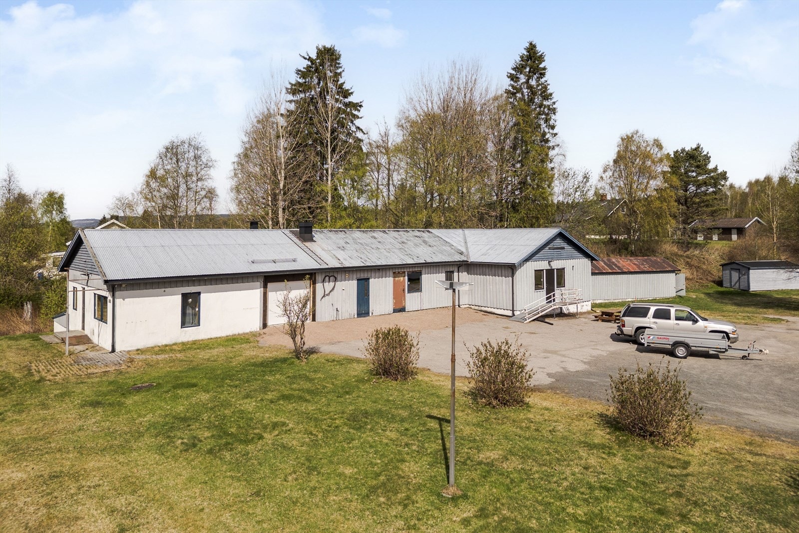 Vognskjul/garasje oppført i 1940. Galleribilde