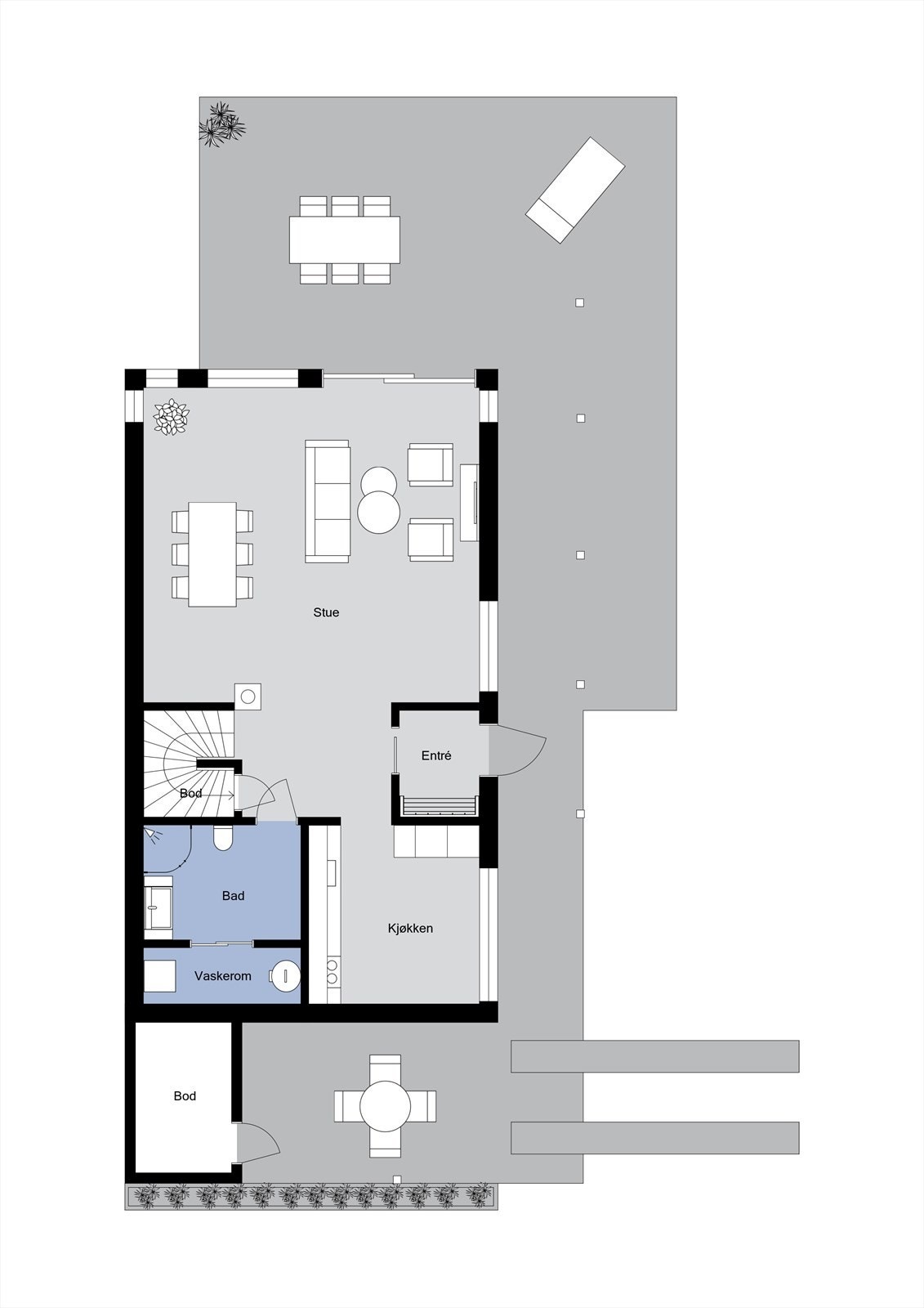Plantegning - 1. etasje Galleribilde