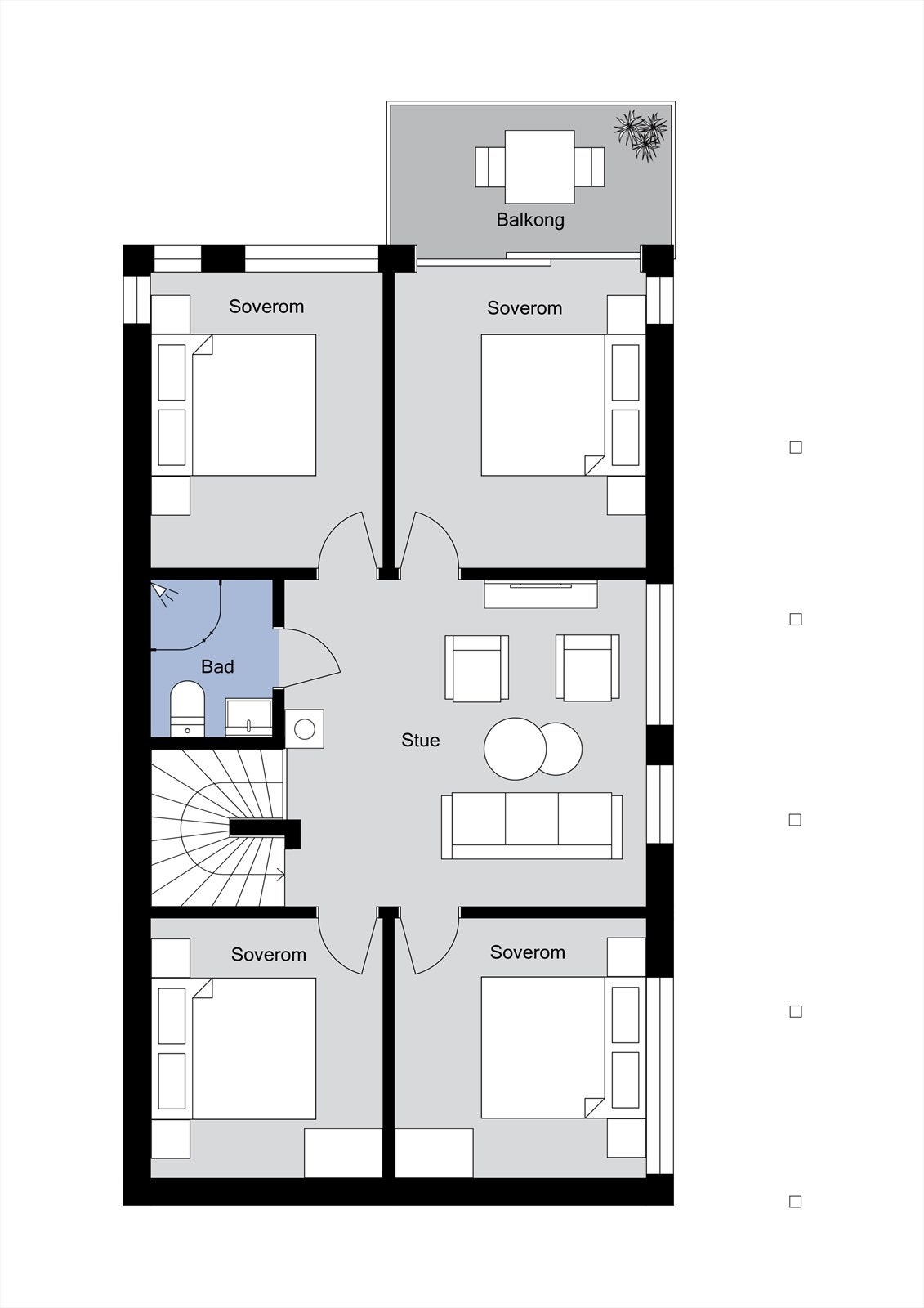 Plantegning - 2. etasje Galleribilde