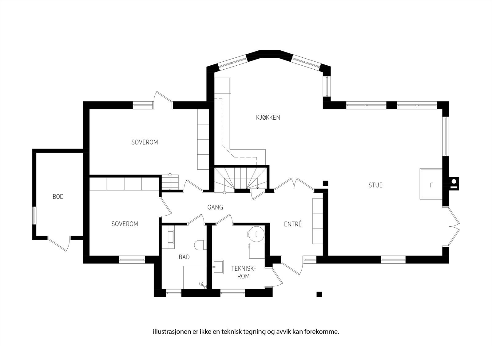 Plantegning Galleribilde