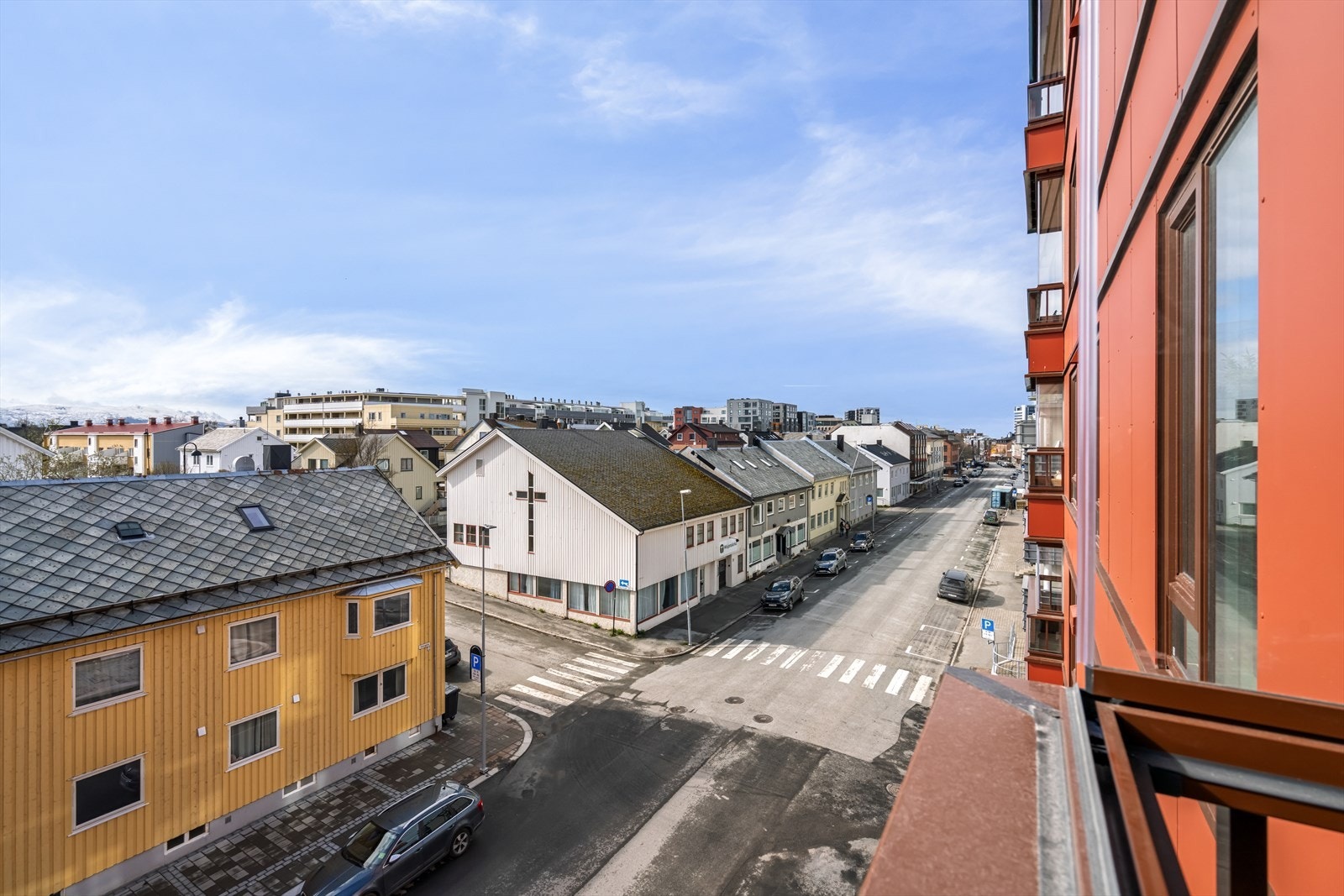 Utsikt fra balkong på soverom. Galleribilde