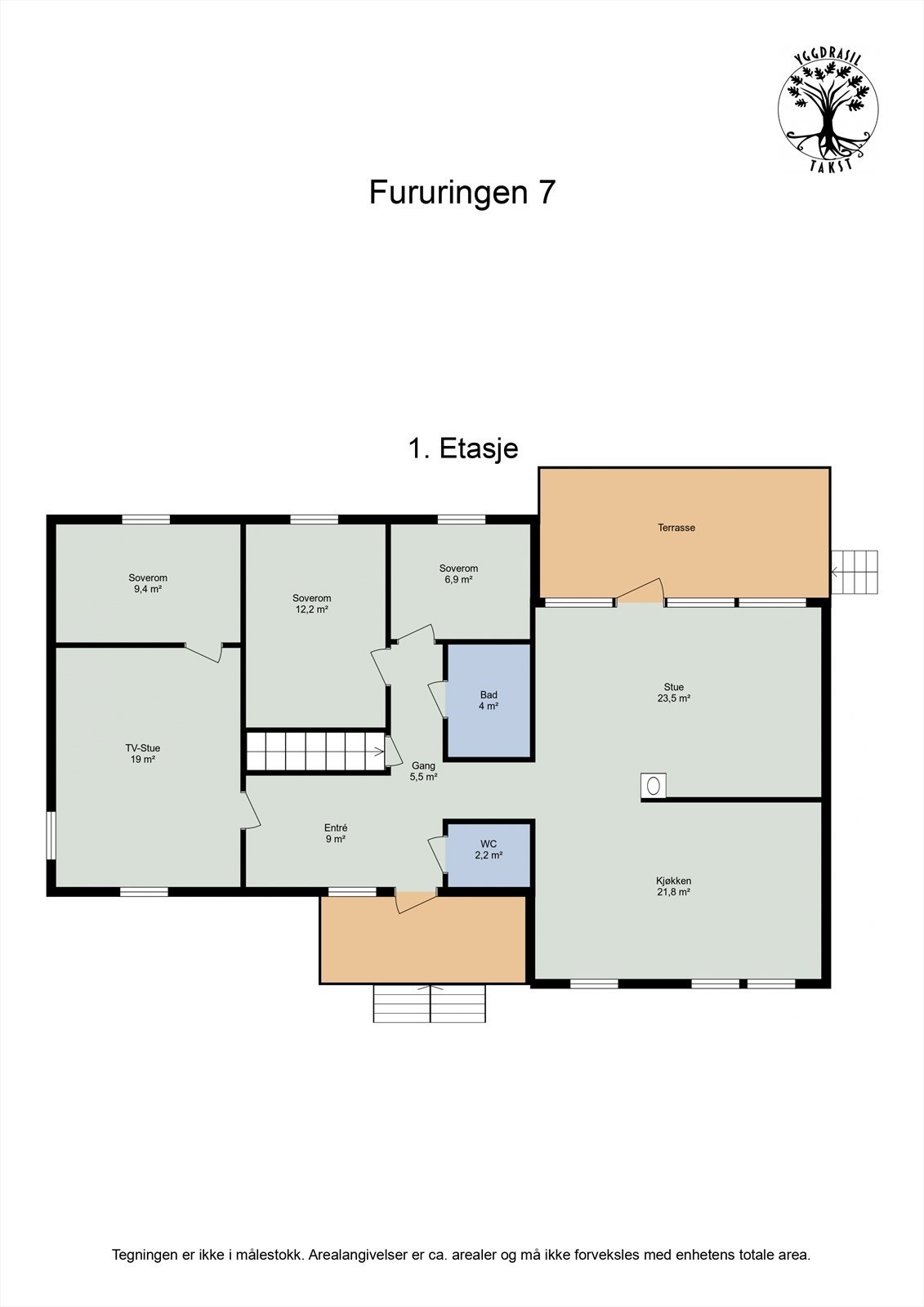Plantegning - 1. etasje Galleribilde