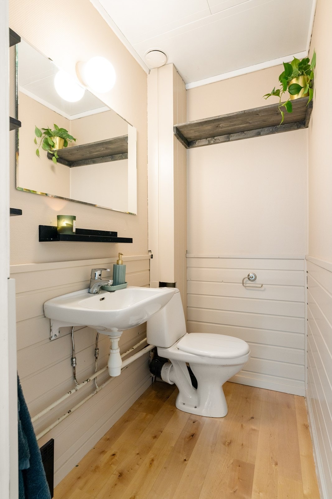 Praktisk, separat WC tilknyttet gang/entre på hovedplan. Galleribilde