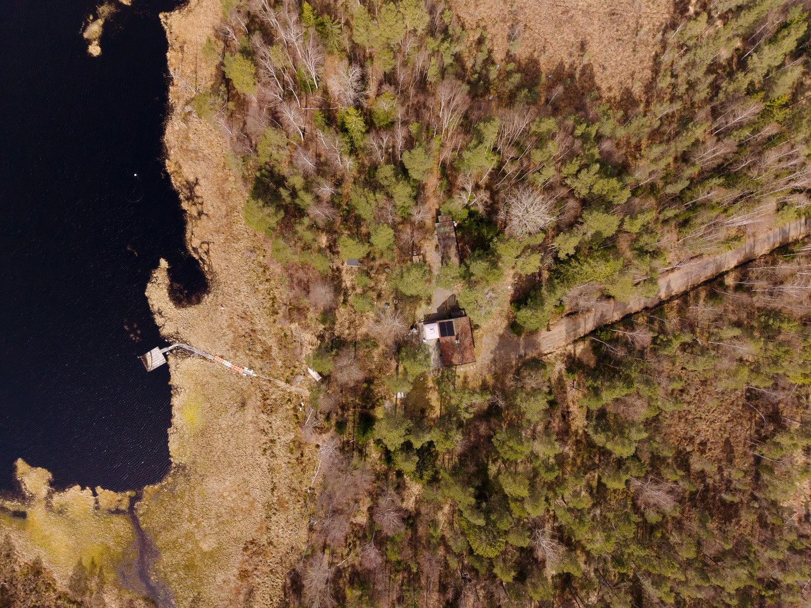 Flyfoto over eiendom. Galleribilde