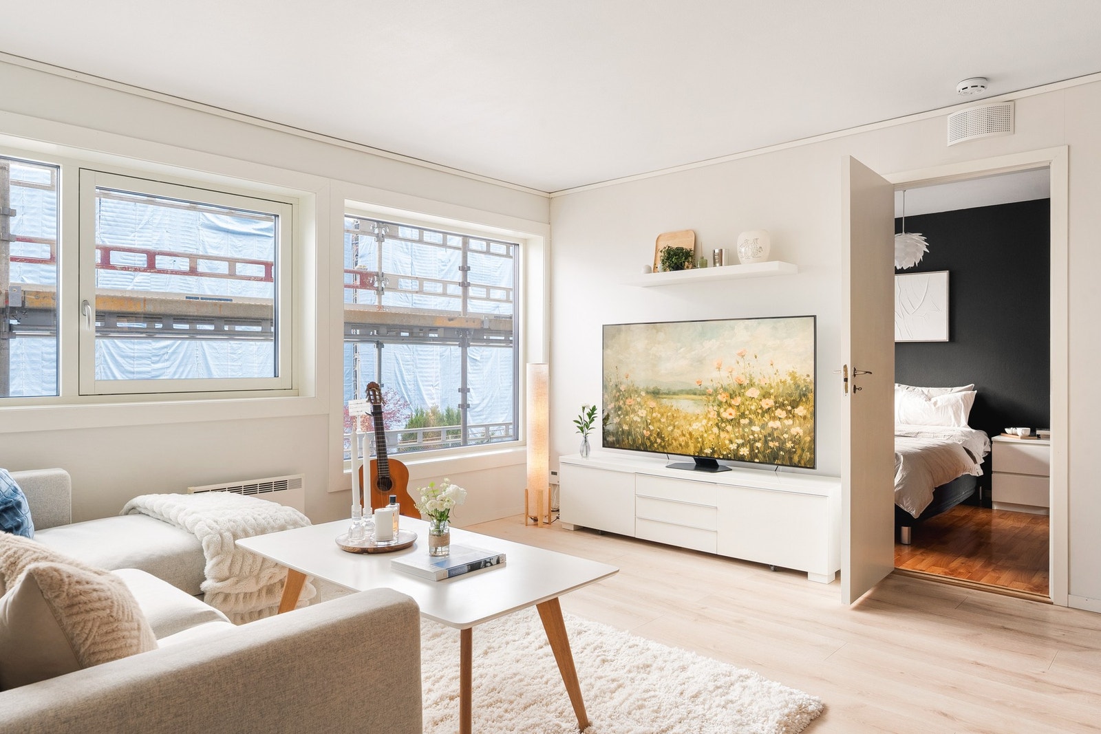 Vinduene i leiligheten er skiftet i 2025. Galleribilde