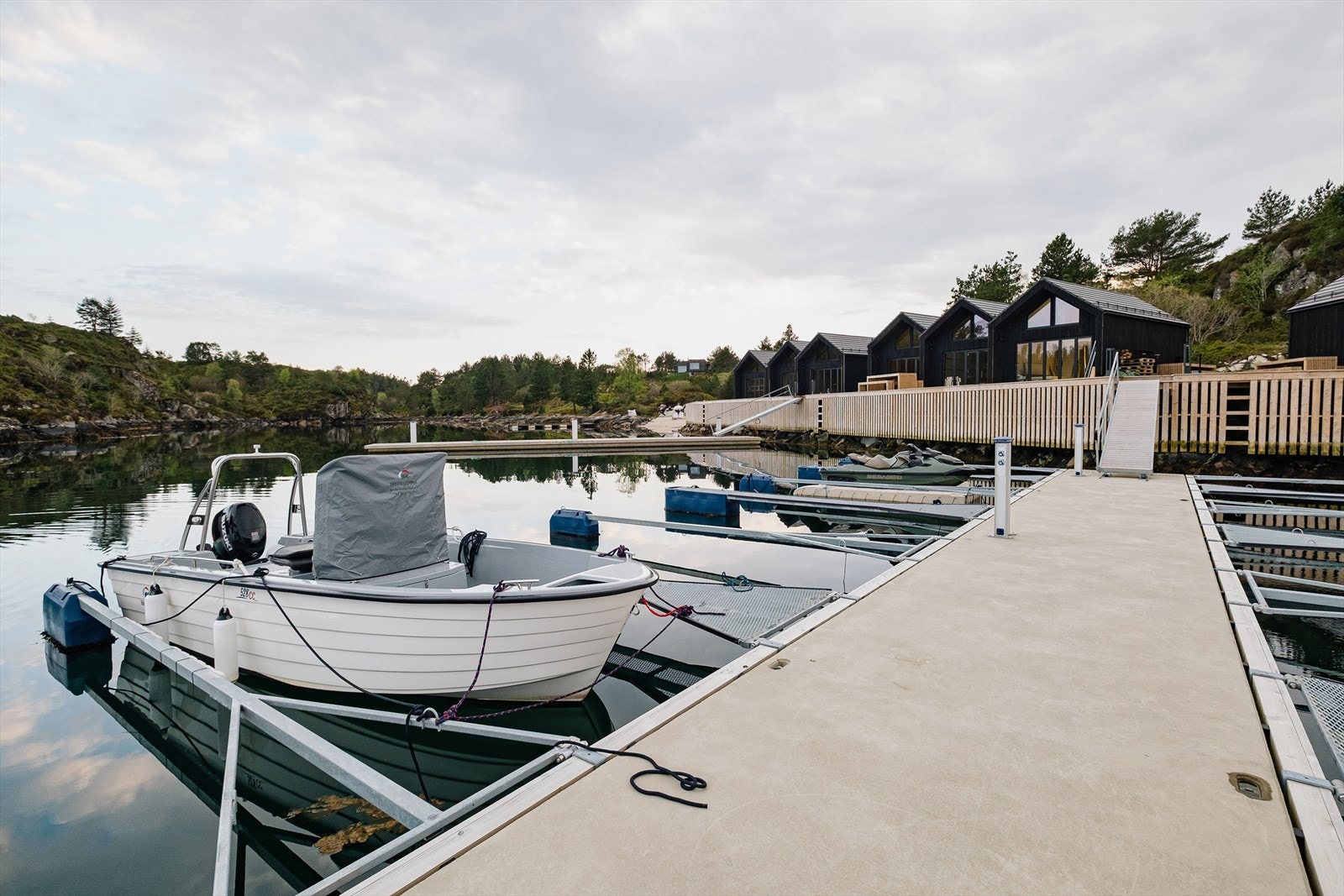 Mulighet for å kjøpe båtplass, som en andel i Kvernavika marina. Galleribilde