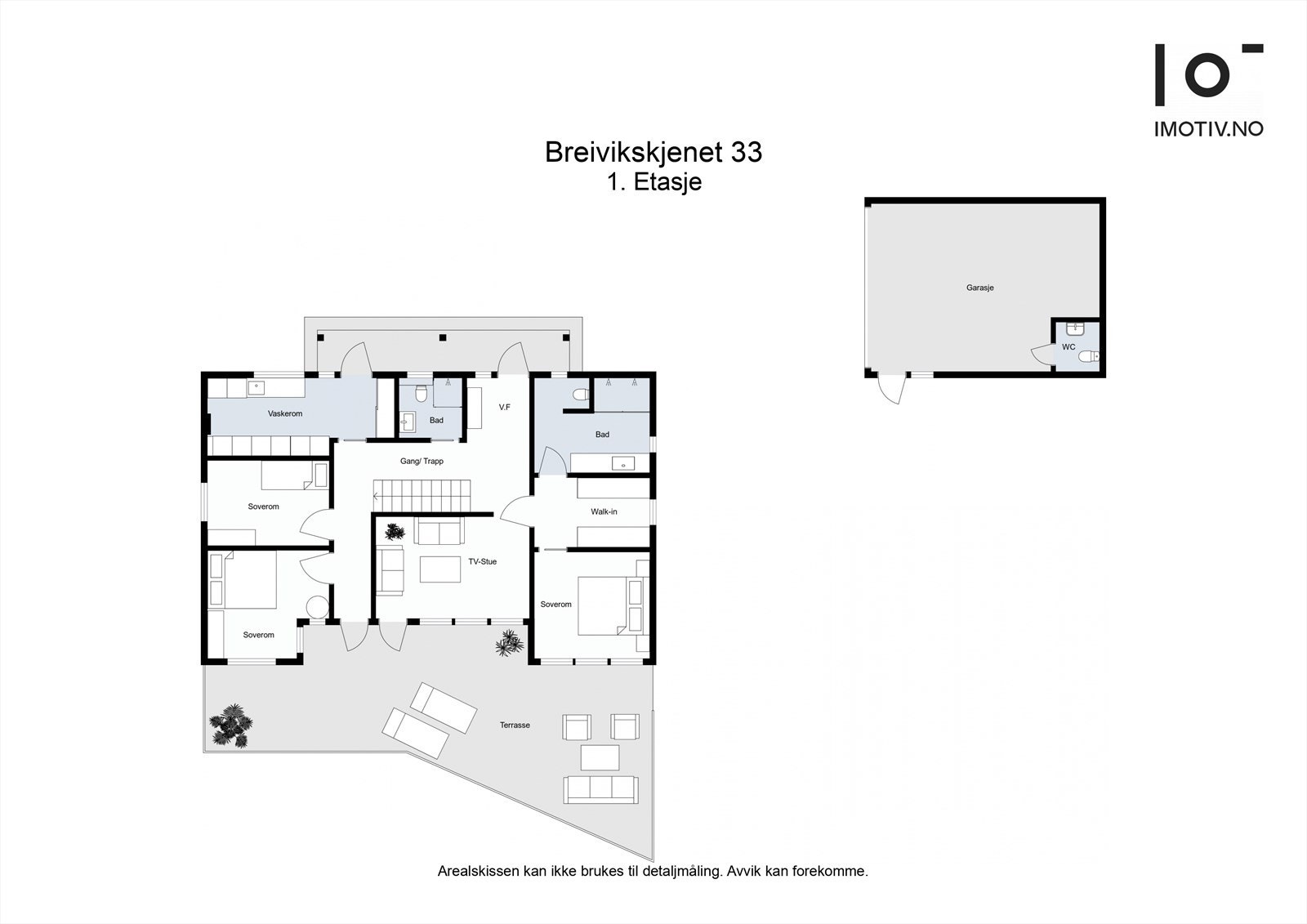 Her er plantegning av 1 etasje i huset. Bildene som kommer nå er fra denne etasjen. Galleribilde