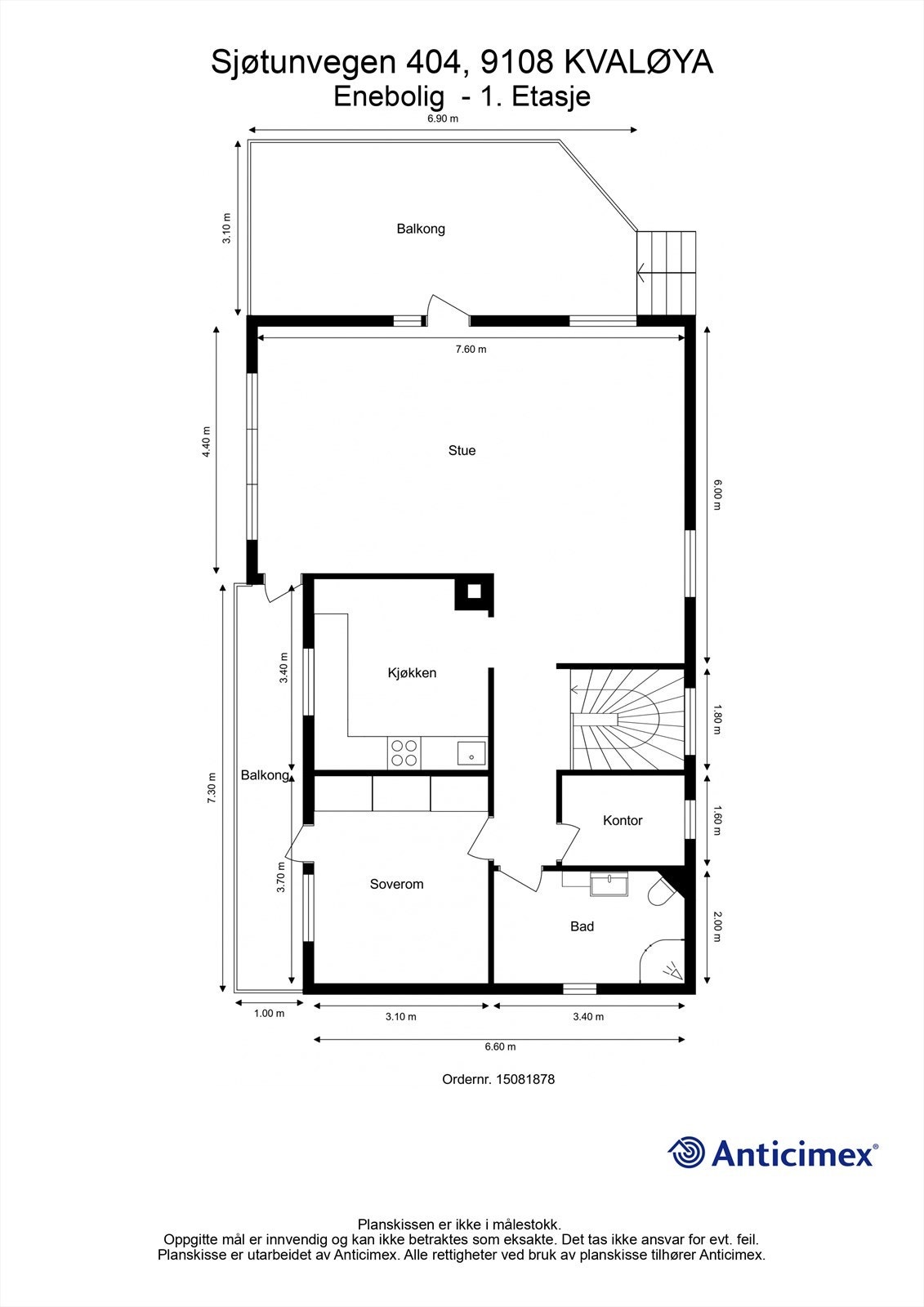 Plantegning 1. Etasje Galleribilde