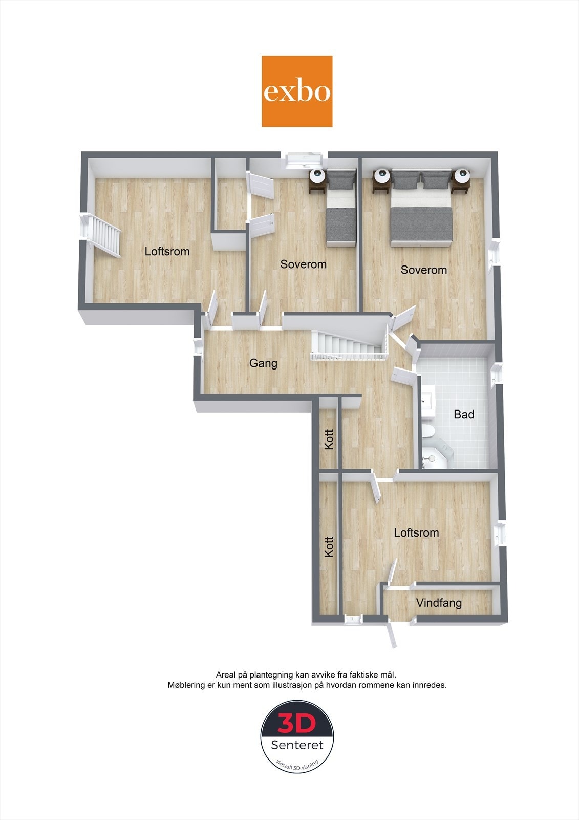 Plantegning 2.etasje Galleribilde
