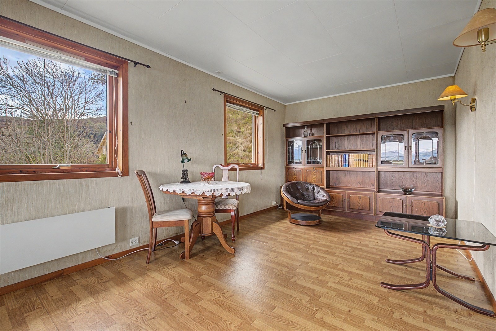 Plass for tv-stue, dagligstue og spisestue Galleribilde