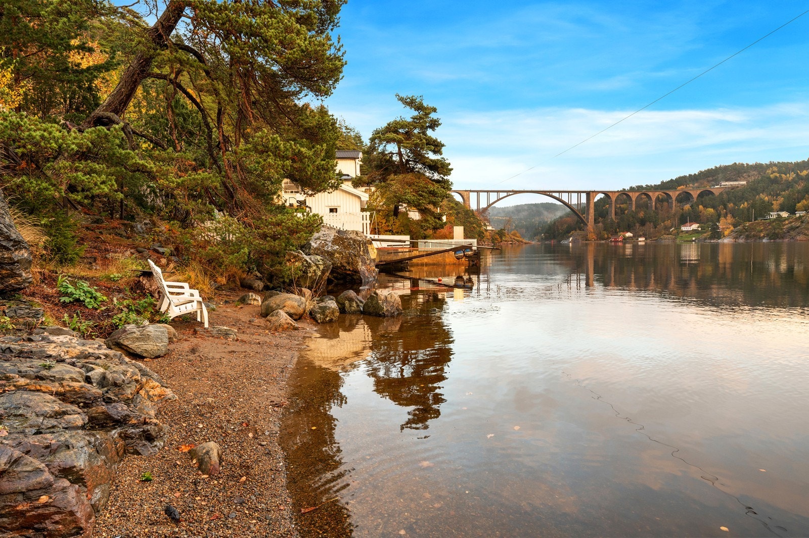 Sandstrand med supre bademuligheter Galleribilde