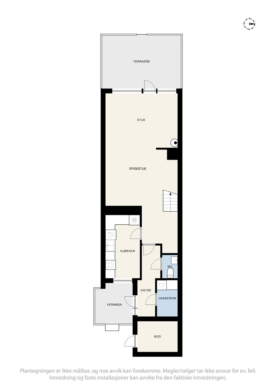 Plantegning 1. etasje Galleribilde