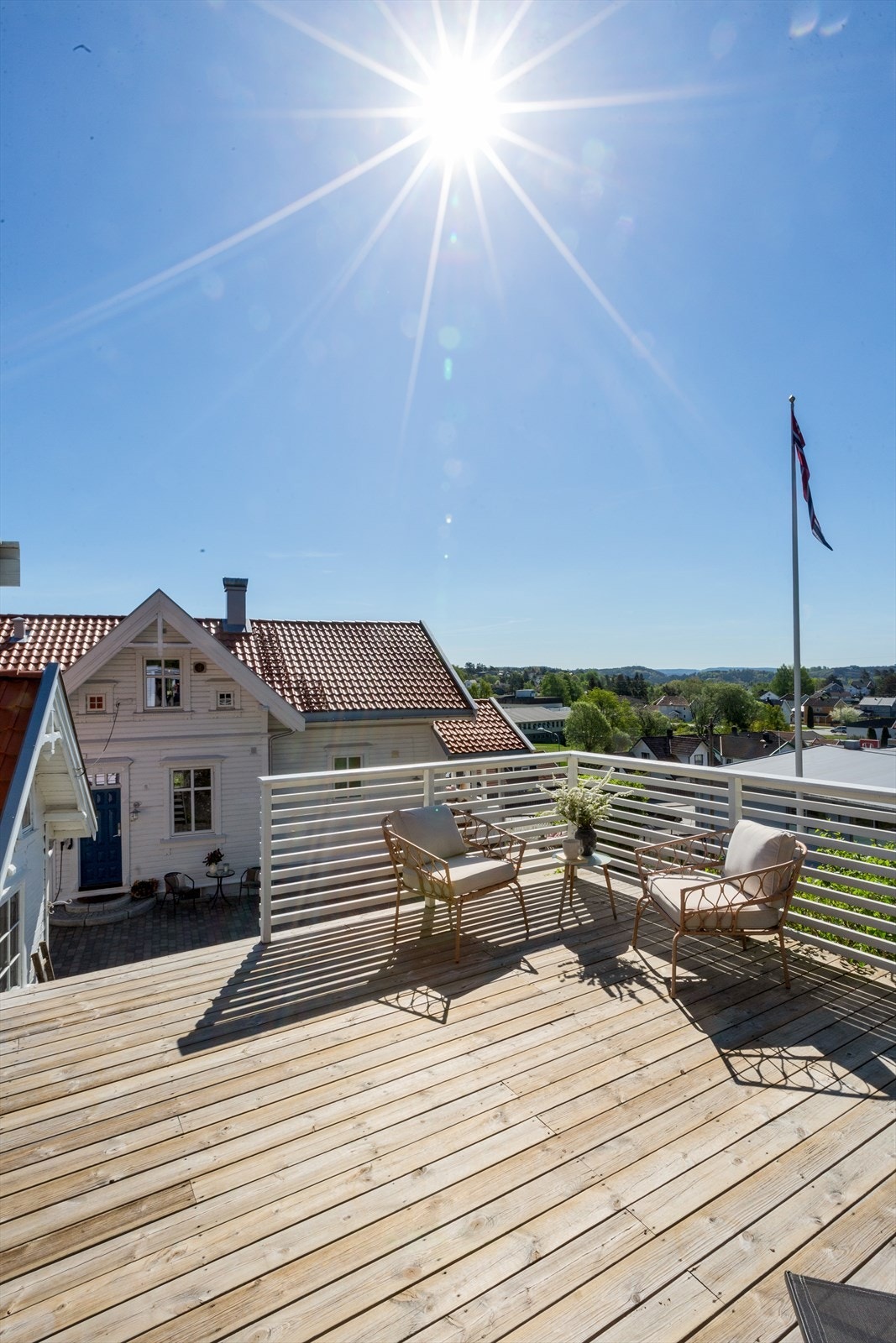 Eiendommen har svært gode solforhold Galleribilde