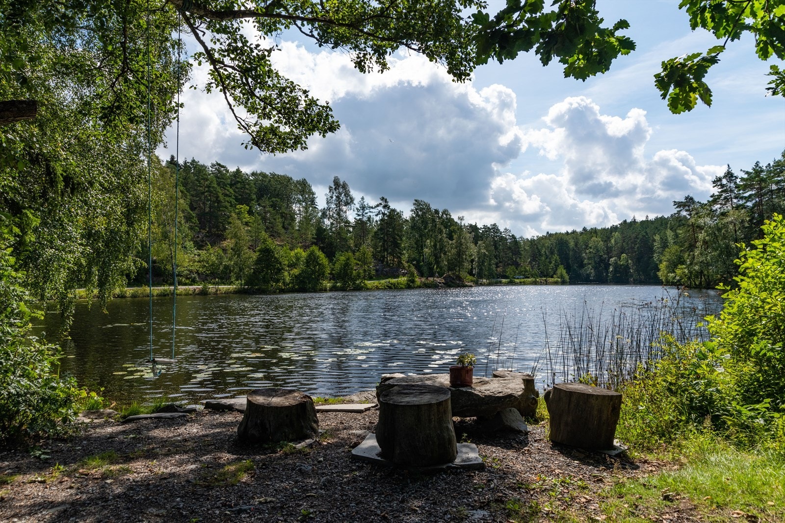 Stamnestjernet ligger langs veien opp til hytta. Galleribilde