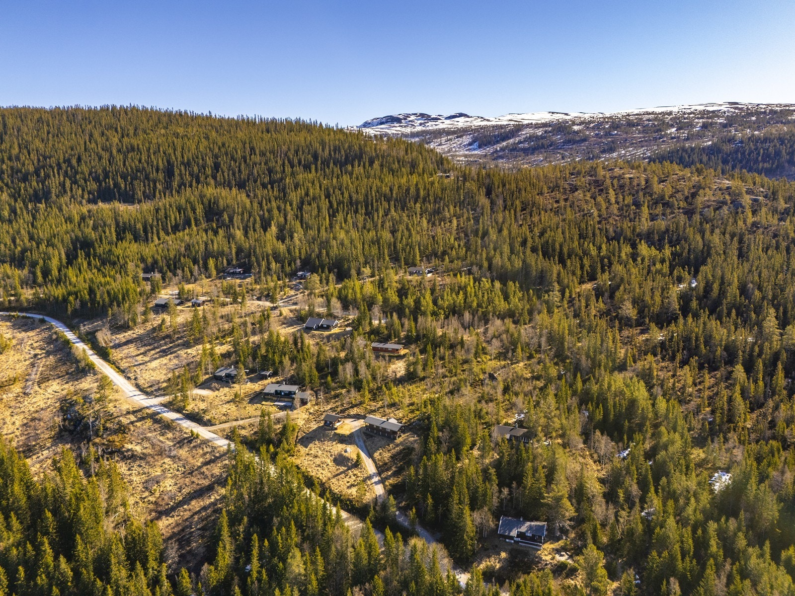 Hytta ligger fint til. Herfra har du umiddelbar tilgang til et omfattende nett av langrennsløyper og turstier, rett fra hytteveggen. Galleribilde