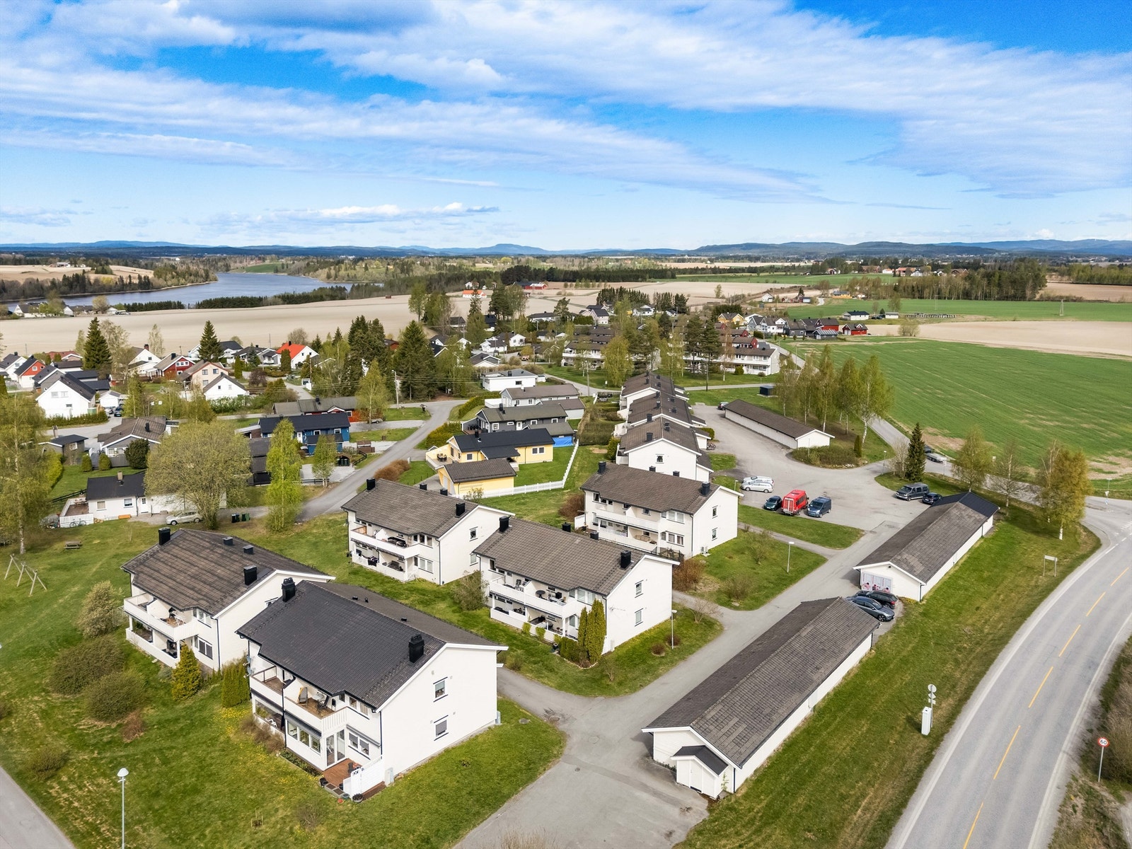 En oversikt over det veletablerte og rolige nabolaget på Runni. Galleribilde