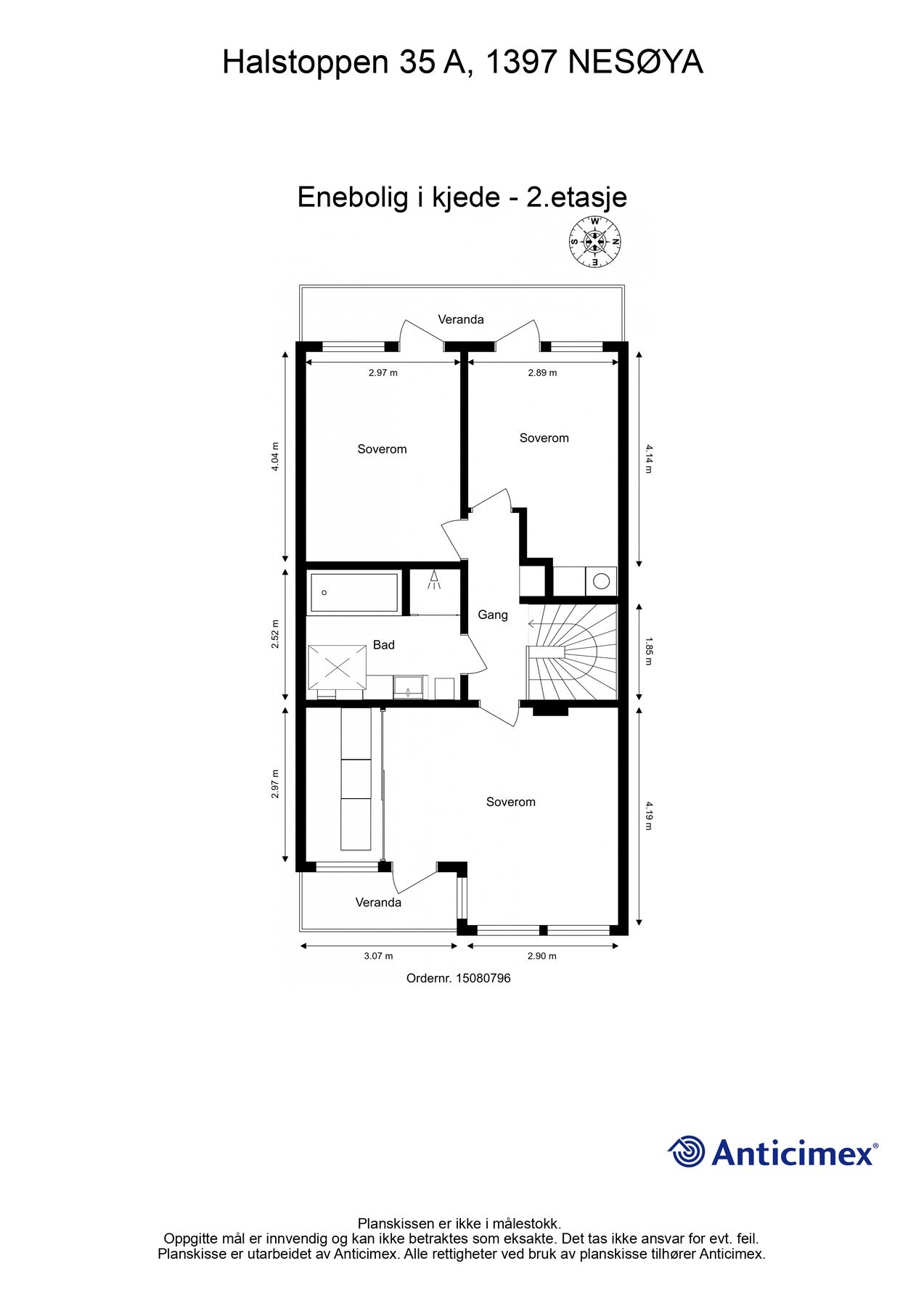 Plantegning 2 etg. Galleribilde