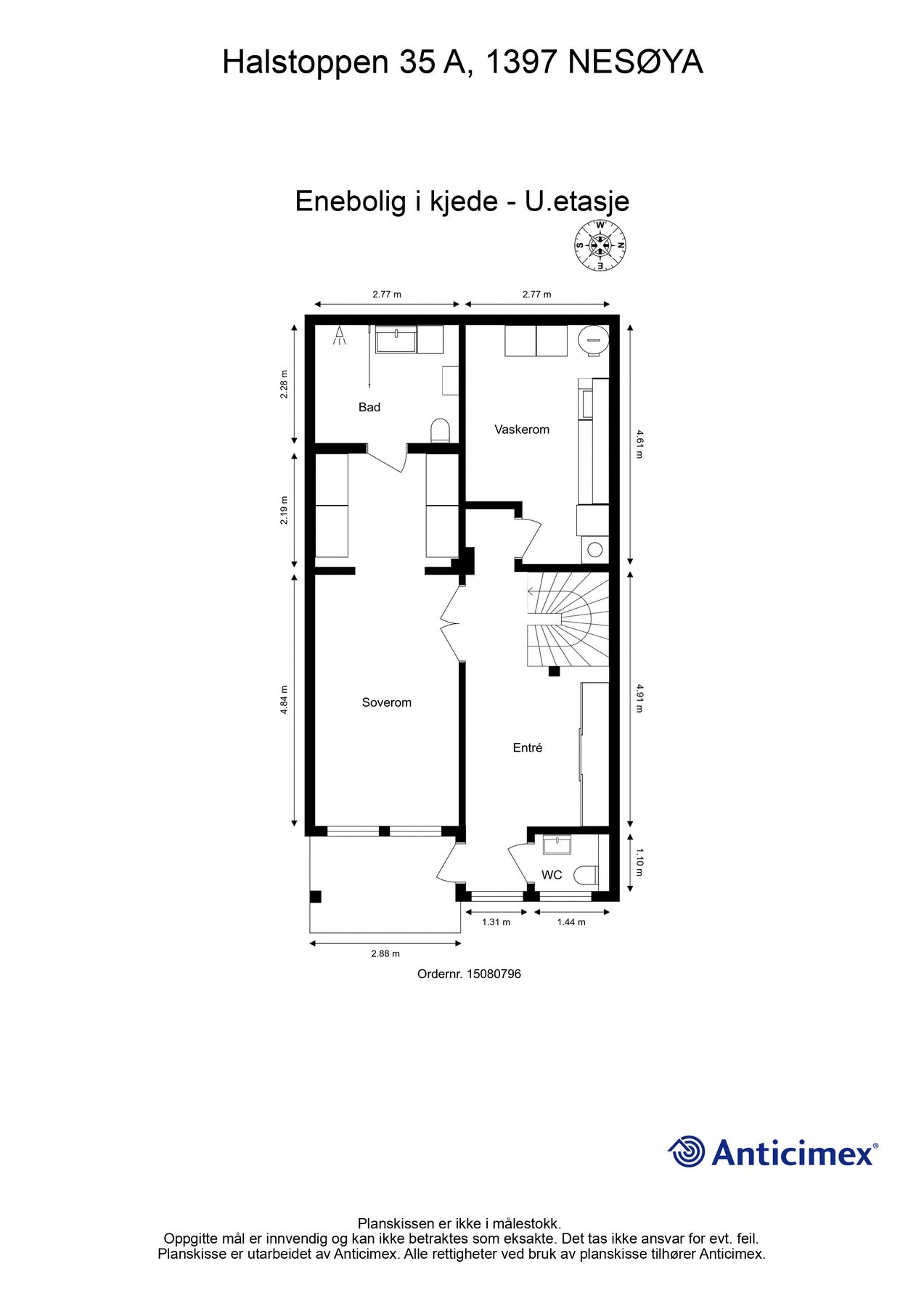 Plantegning u-etg. Galleribilde